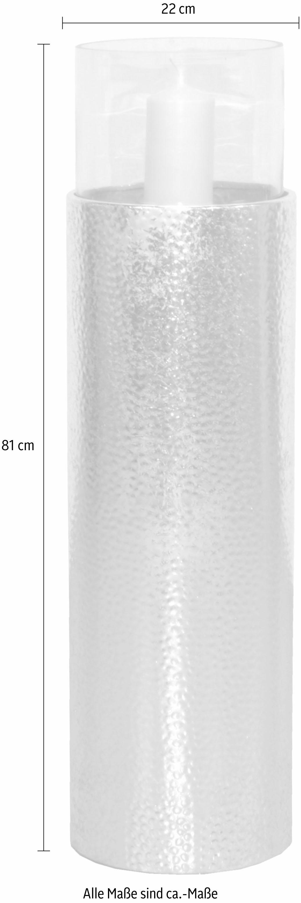 Home affaire Windlicht, (1 St.), Bodenwindlicht, BAUR Glaseinsatz, für Metall, aus mit Stumpenkerzen ideal | kaufen