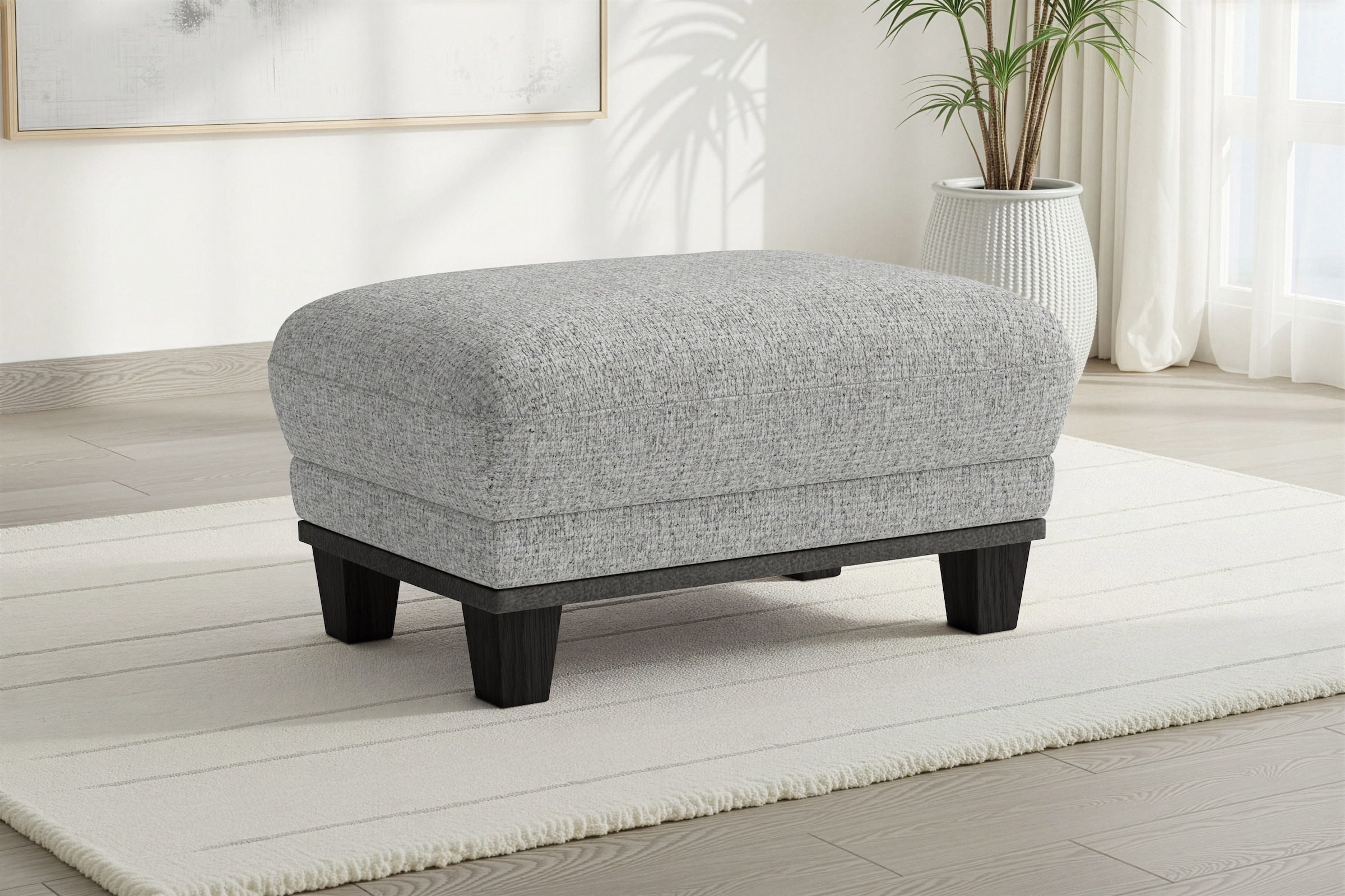 sit&more Polsterhocker "Concept" mit Buchefuß in drei Farben zur Auswahl