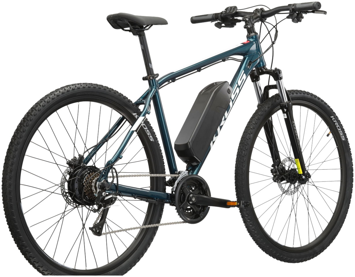 Kross E-Bike »E-MTB Hexagon Boost ZZ 29 Zoll blau«, 21 Gang, Shimano, ACERA M3020, Heckmotor 250 W