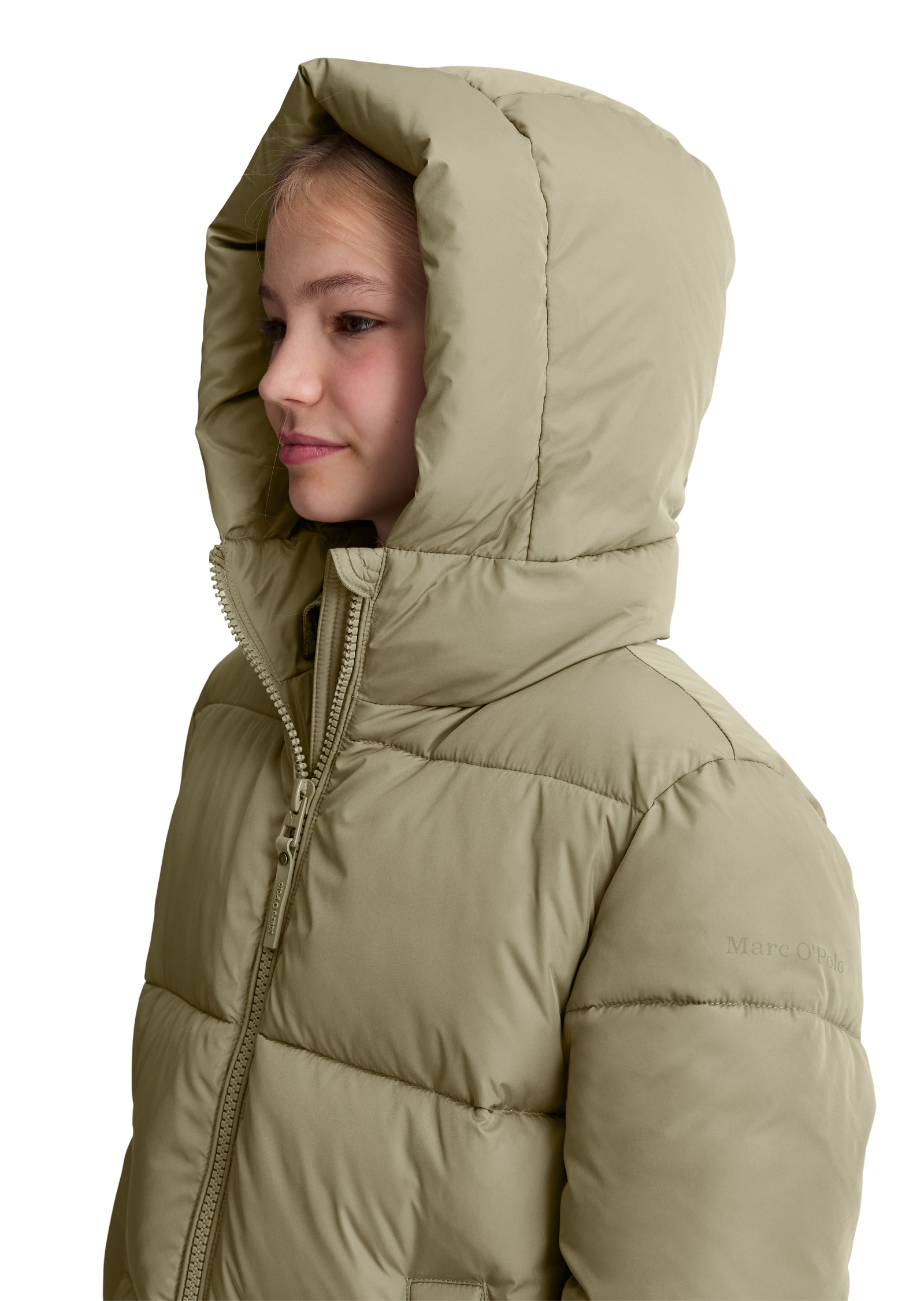 Marc O'Polo Outdoorjacke »aus recyceltem Polyester«, mit Kapuze