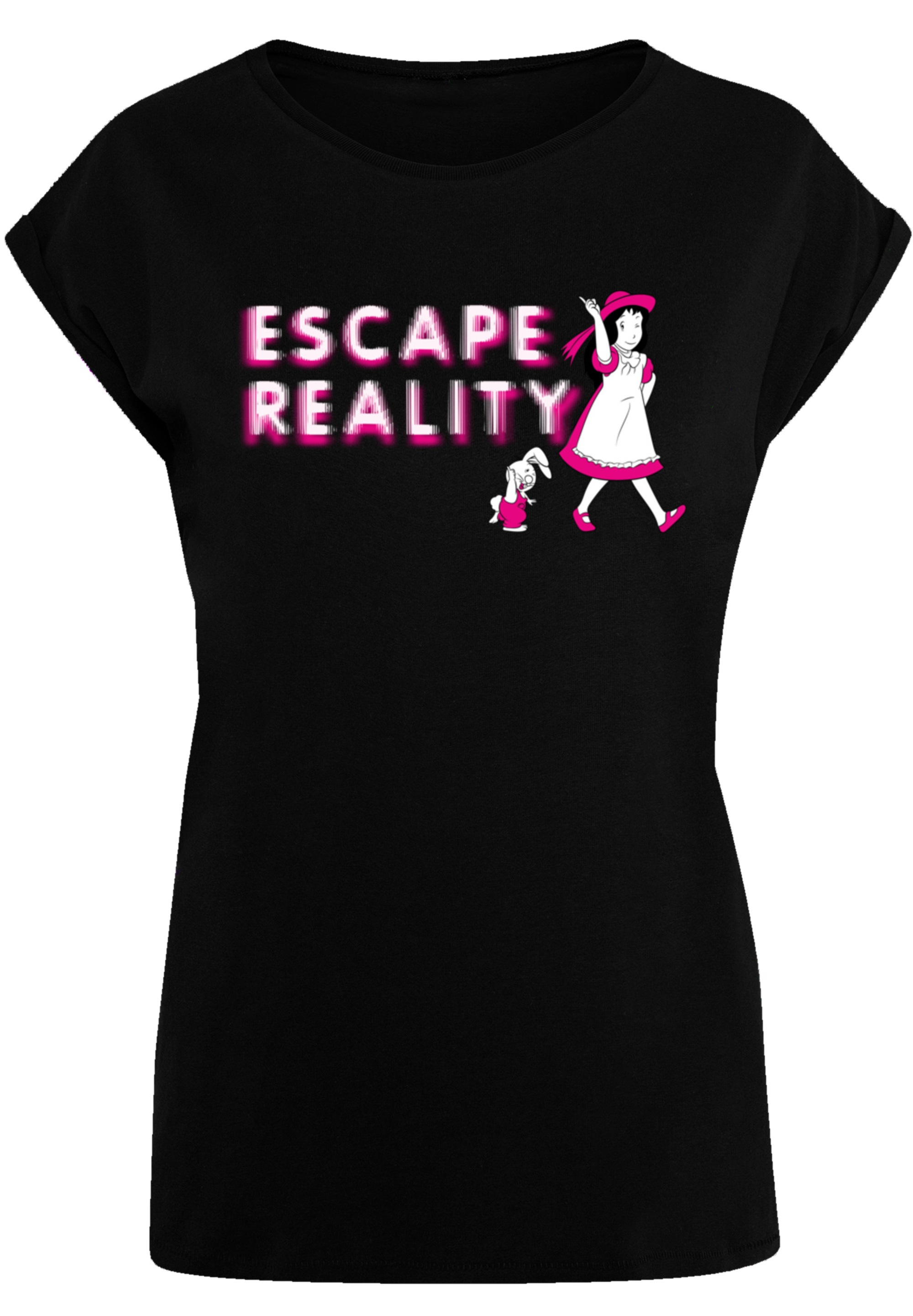 F4NT4STIC T-Shirt »Alice im Wunderland Escape Reality«, Retro, Heroes of Childhood, TV Serie