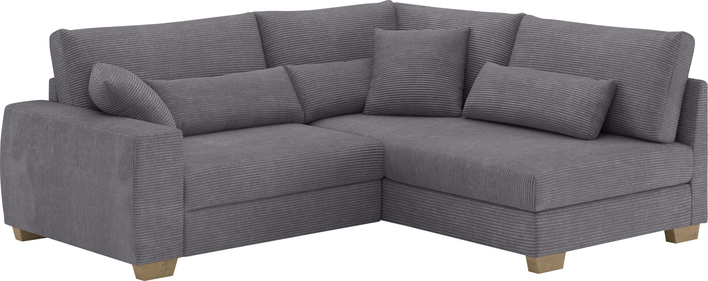 Mr. Couch Ecksofa »Helena L-Form«, Mit Federkern, wahlweise mit Bettfunktion und Taschenfederkern