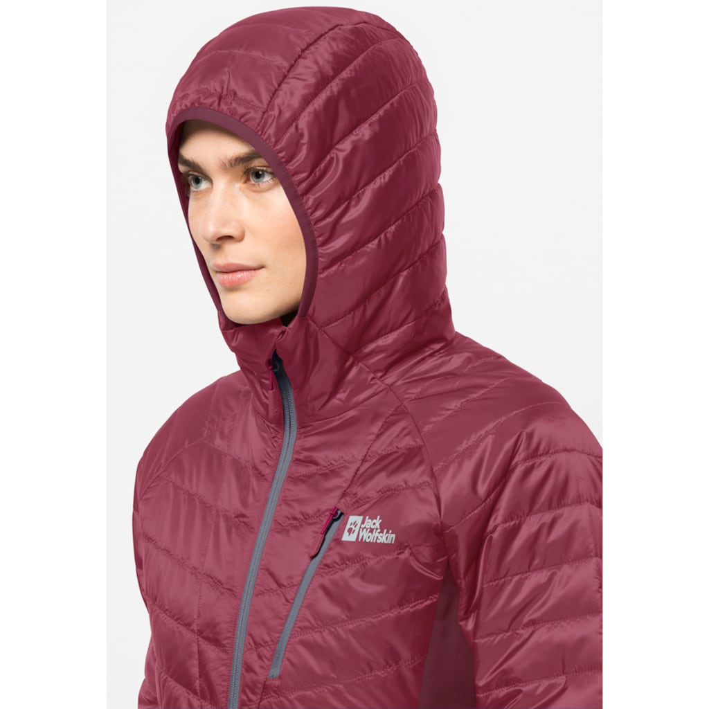 Jack Wolfskin Steppjacke »ROUTEBURN PRO INS JKT W«, mit Kapuze