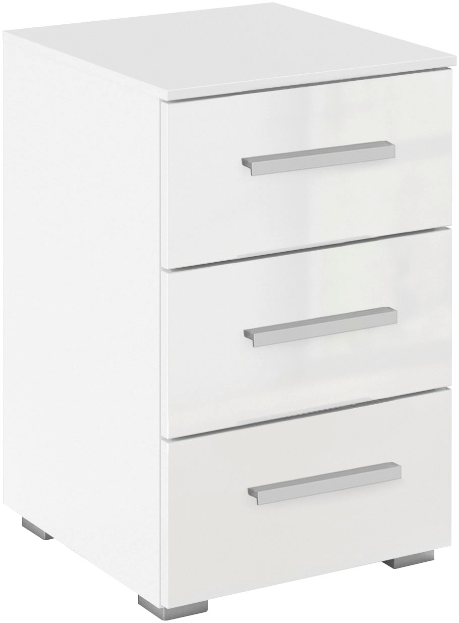 OTTO home Nachtkommode "Nachttisch Nachtschrank Schubladen Sideboard Schubladenkommode KOLUNA" Breite 40 cm mit eleganter Hochglanzfront, mit 3 geräumigen Schubladen für viel Stauraum MADE IN GERMANY