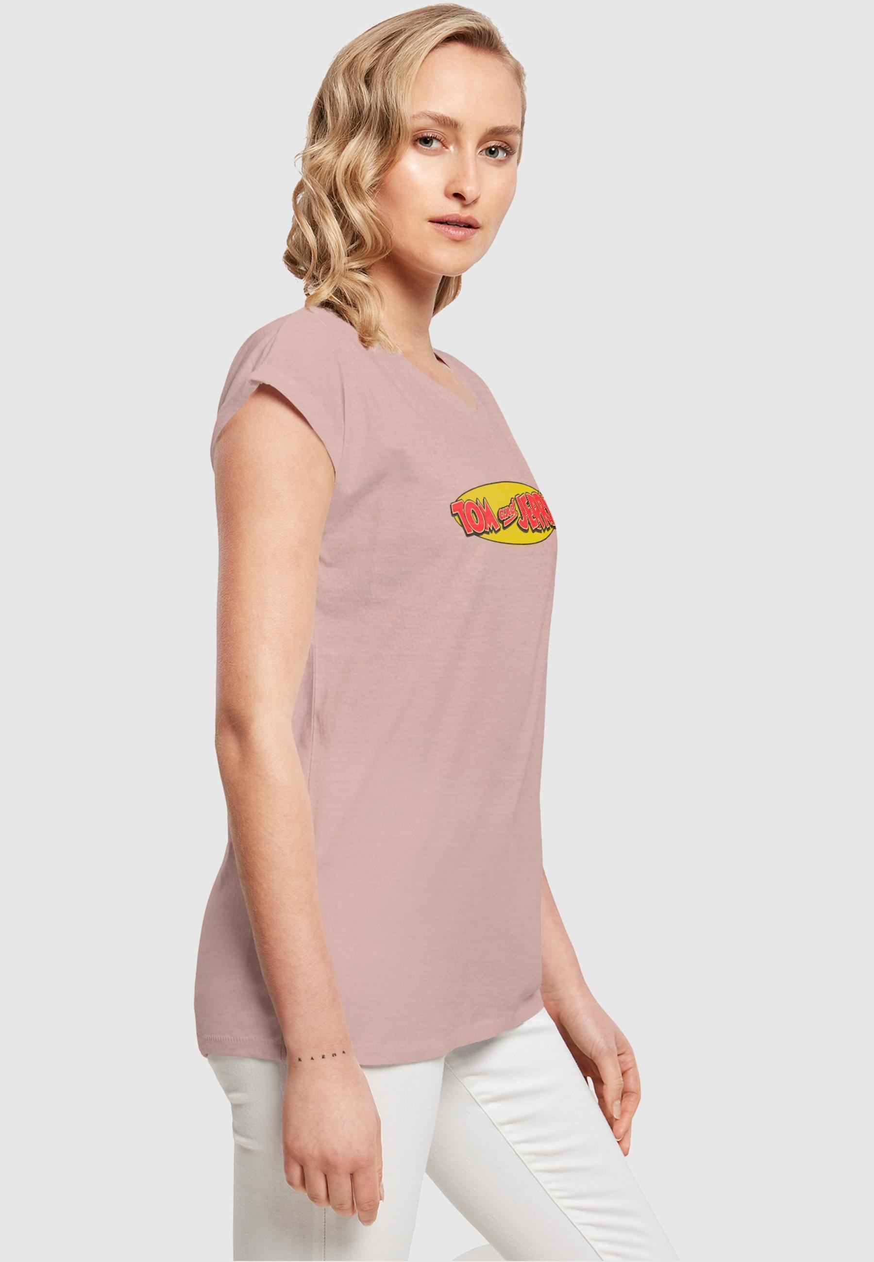 ABSOLUTE CULT T-Shirt »ABSOLUTE CULT Damen Ladies Tom and Jerry - Inline Logo T-Shirt«, (1 tlg.)
