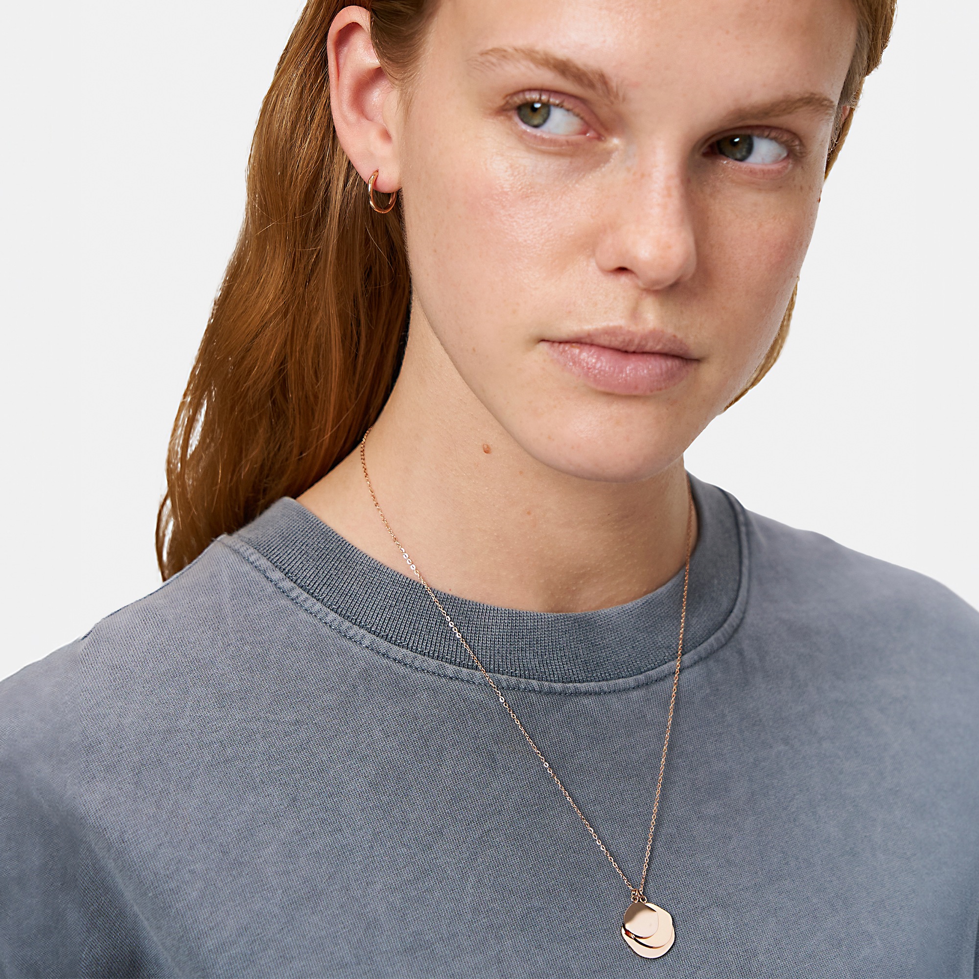 Liebeskind Berlin Paar Creolen »Schmuck Geschenk Edelstahl Ohrringe The Organic Treasure«, Einhänger abnehmbar