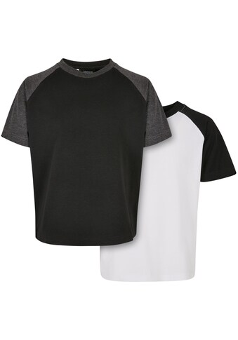 URBAN CLASSICS Kurzarmshirt »Kinder Boys Raglan Contr...