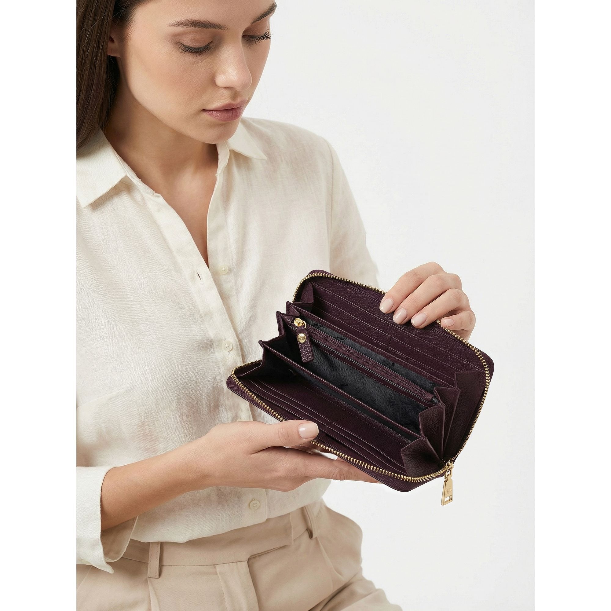Lazarotti Geldbörse »Bologna Leather XL Zip-Around Geldbörse Leder 19 cm«