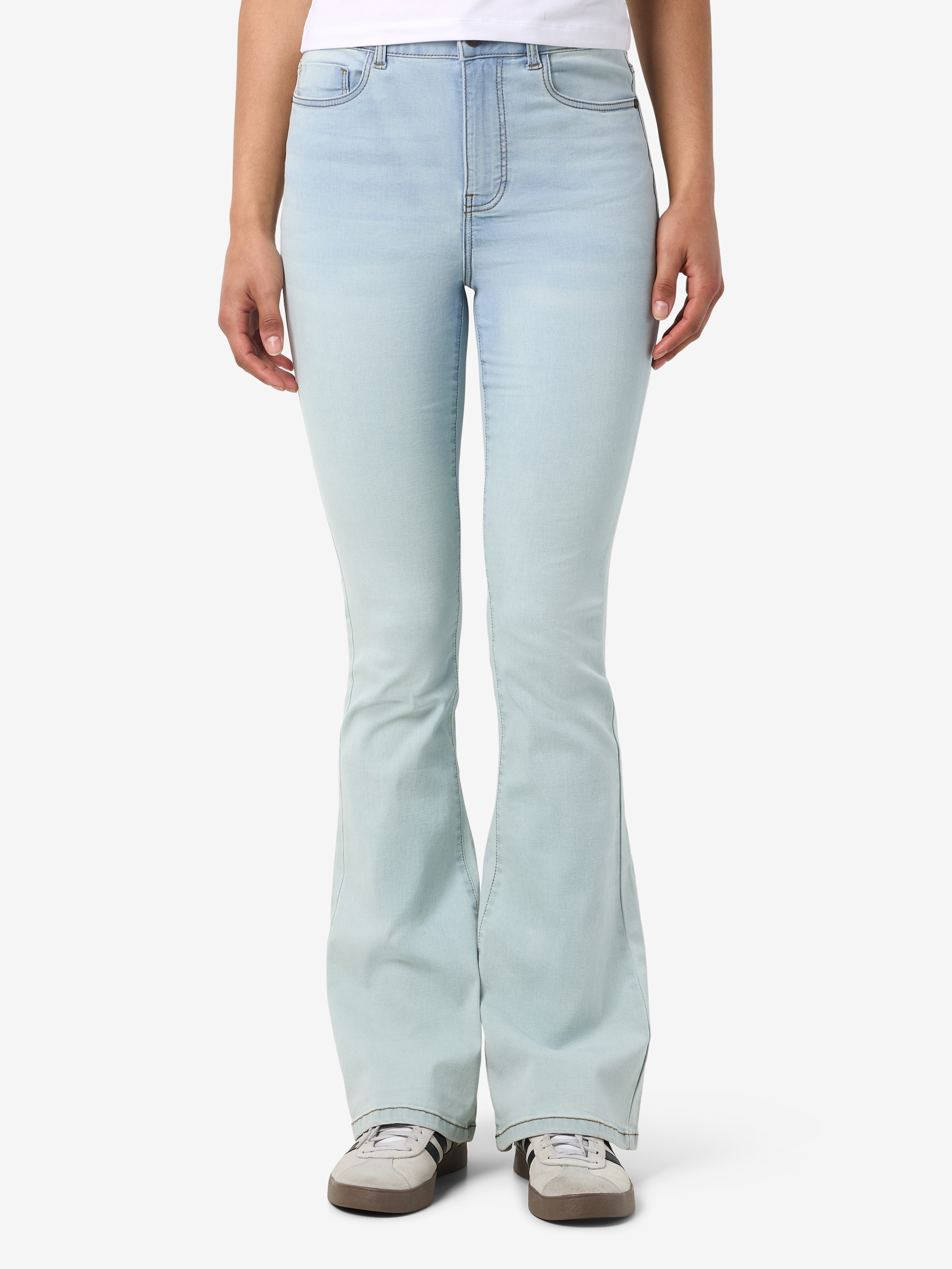 Noisy may Bootcut-Jeans "NMSALLIE HW SKINNY FLAR VI515LB FWD NOOS" günstig online kaufen