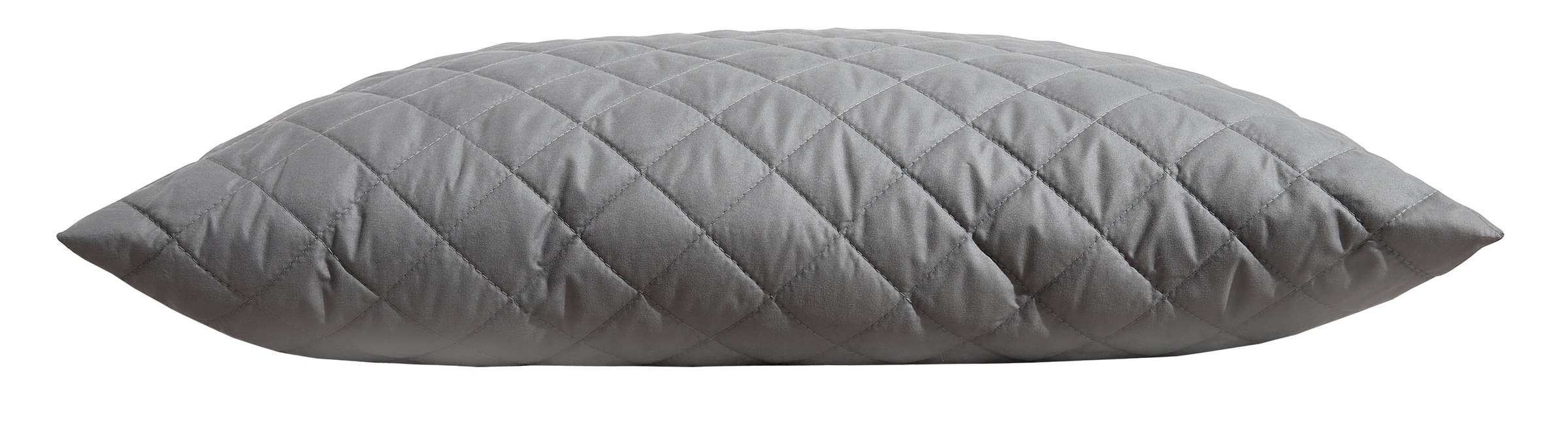 OTTO home Microfaserkissen »Claara, Kopfkissen 40x80 cm, 80x80 cm«, (1 St.), Rückenschläfer, Seitenschläfer, Kissen in grau