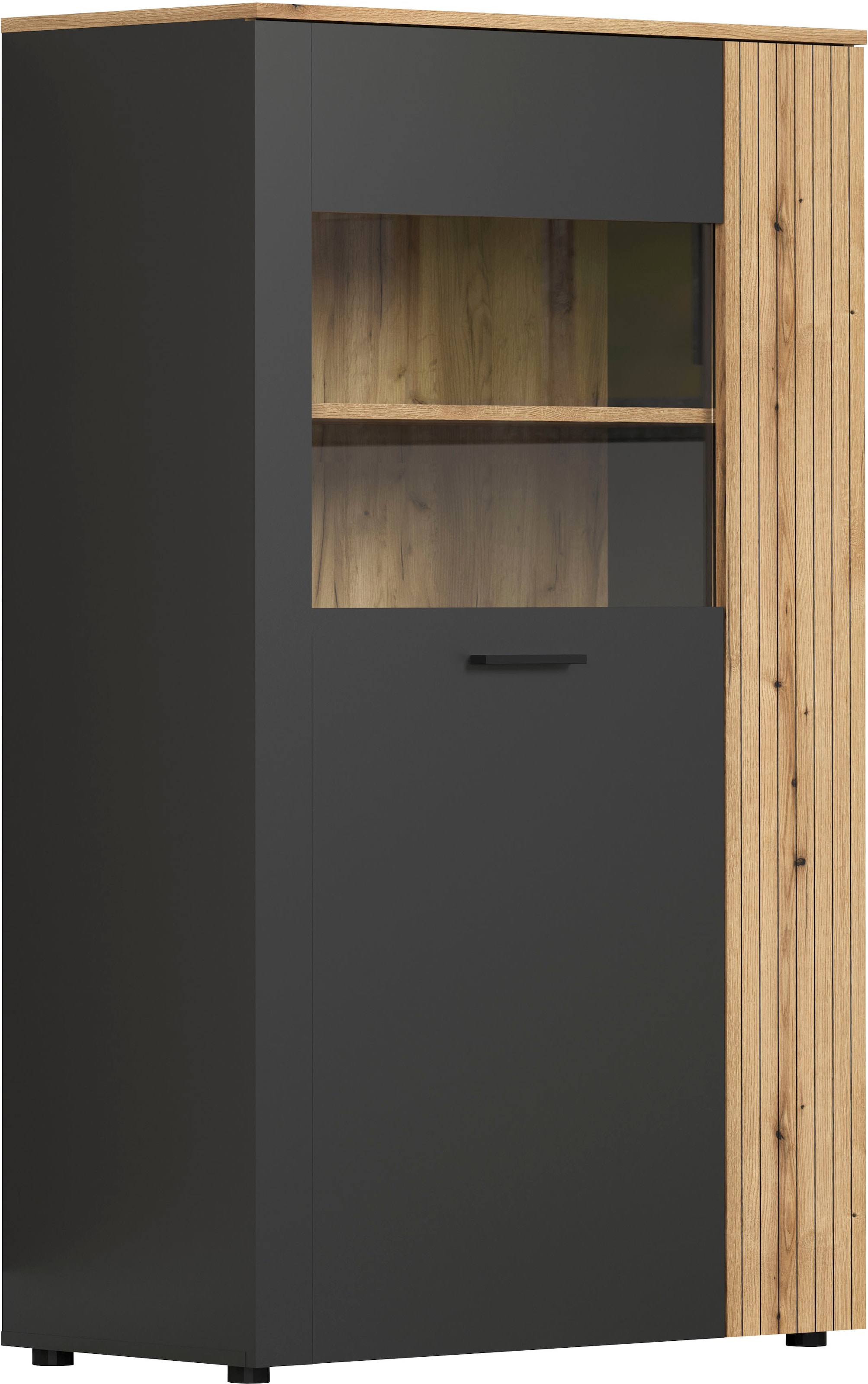 Home affaire Highboard »Estepona« 1 Stk. tlg. Highboard mit 2 Türen - (B/T/H) 90/42/146 cm