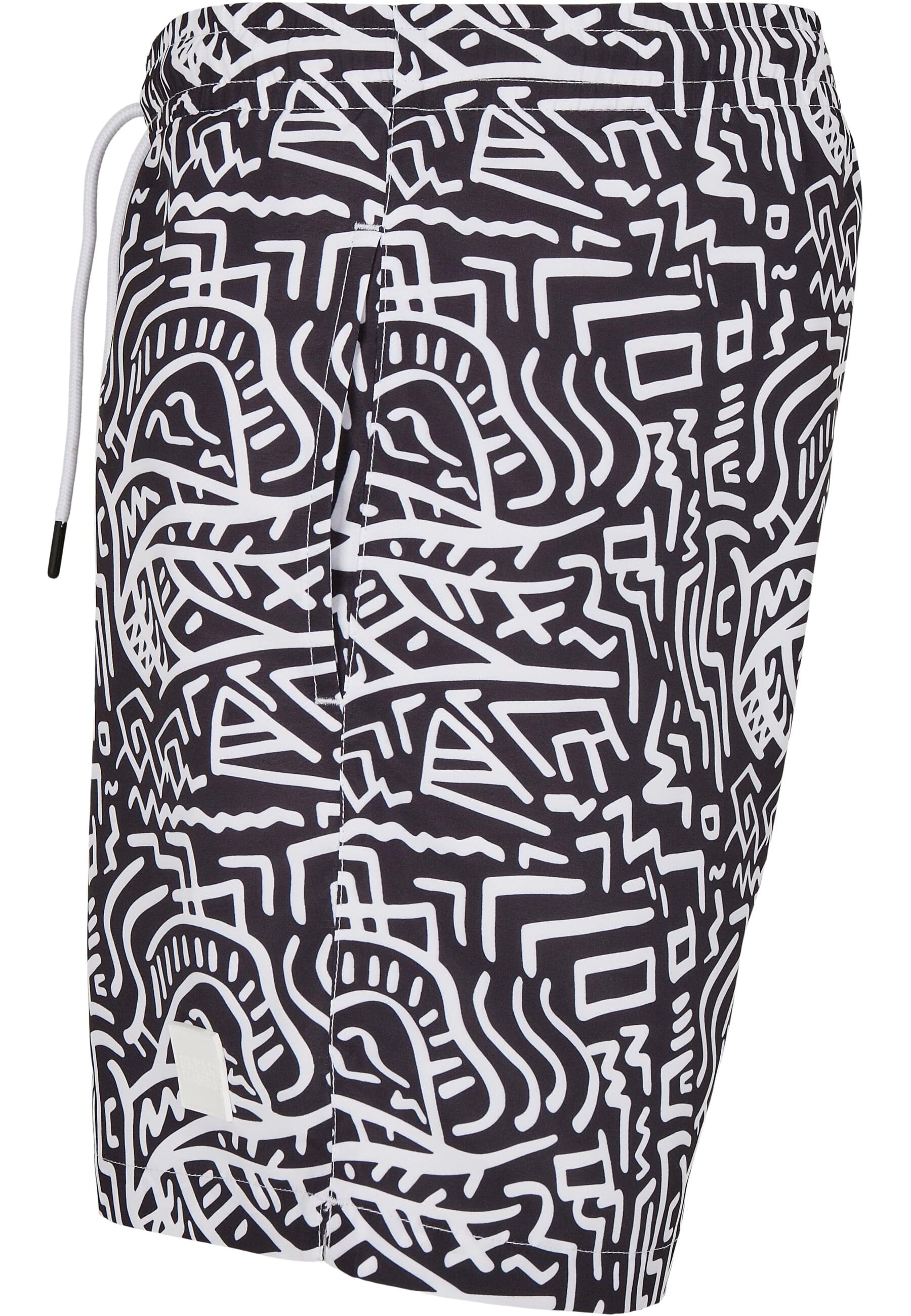 URBAN CLASSICS Badeshorts »Urban Classics Herren Pattern Swim Shorts«