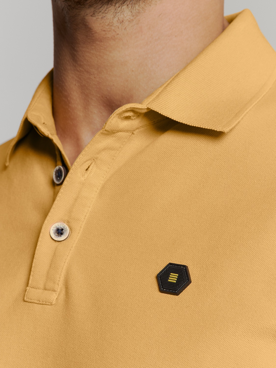 NO EXCESS Poloshirt »No Excess Poloshirt Polo Pique Garment Dyed«