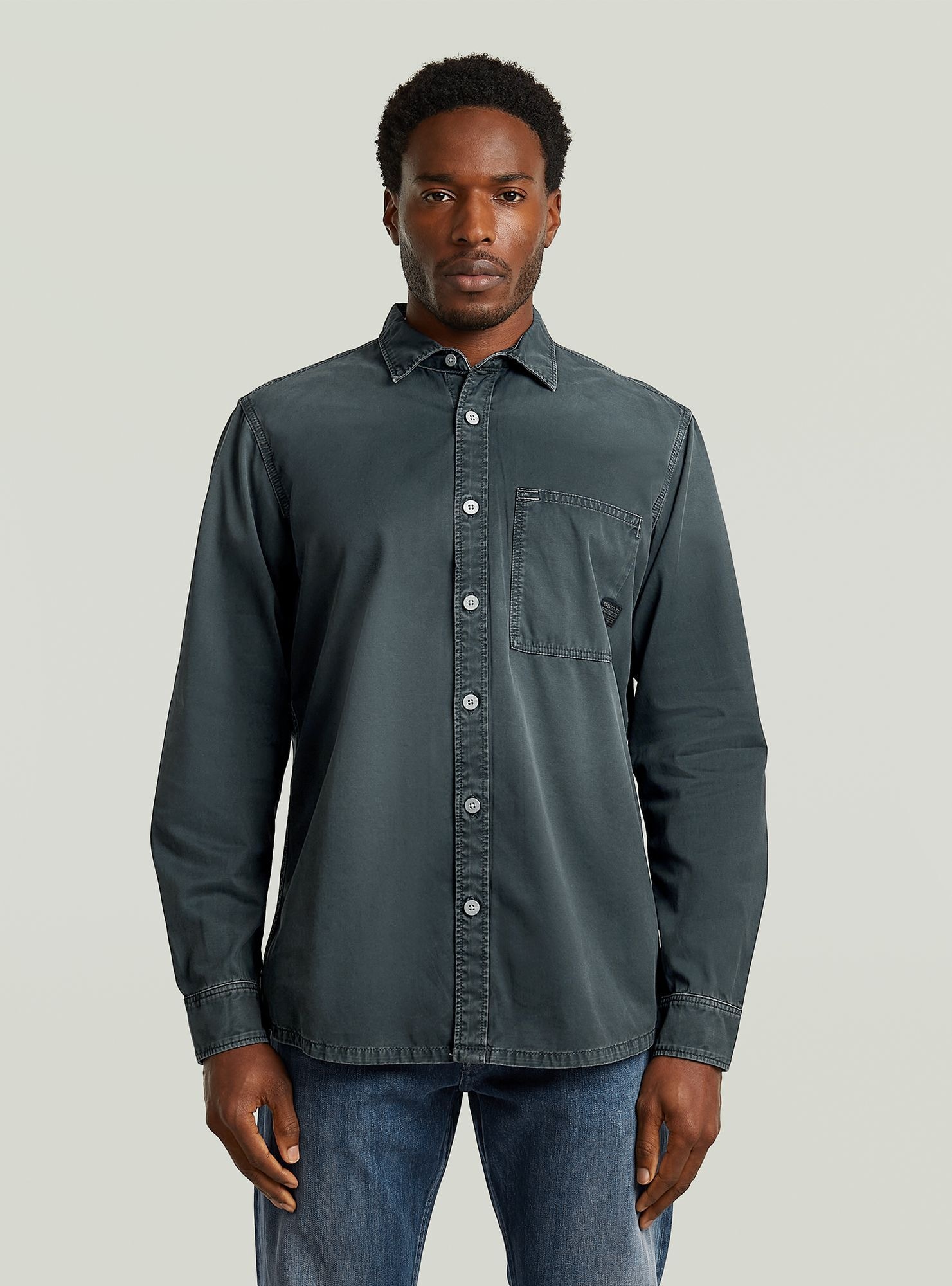 G-STAR Langarmshirt "Regular One Pocket Shirt" günstig online kaufen