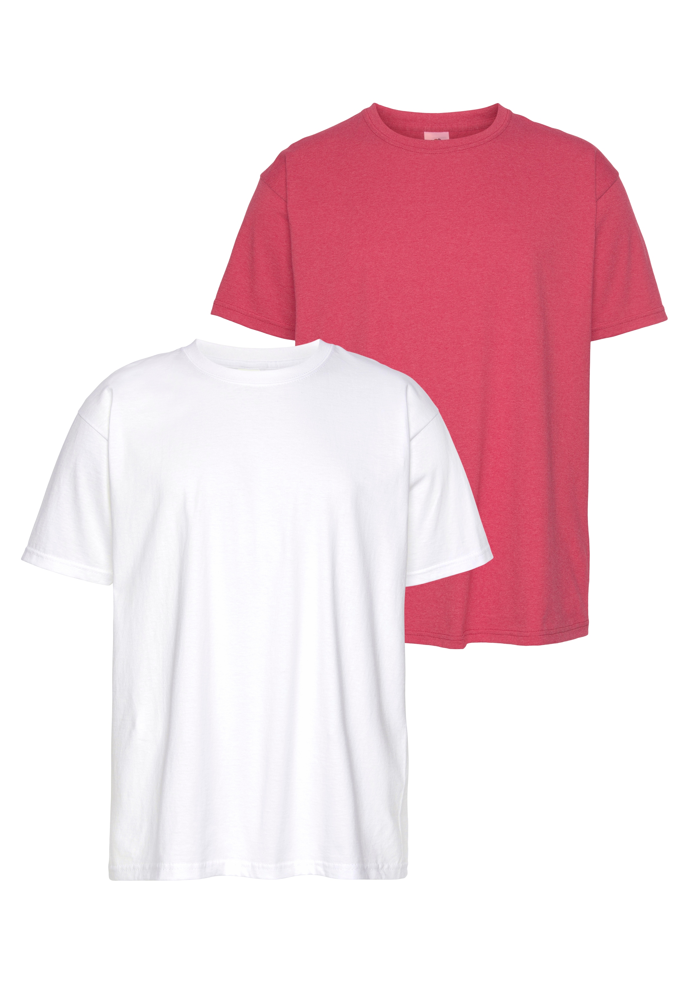 Fruit of the Loom T-Shirt Packung, 2 Stk. tlg. aus reiner Baumwolle günstig online kaufen