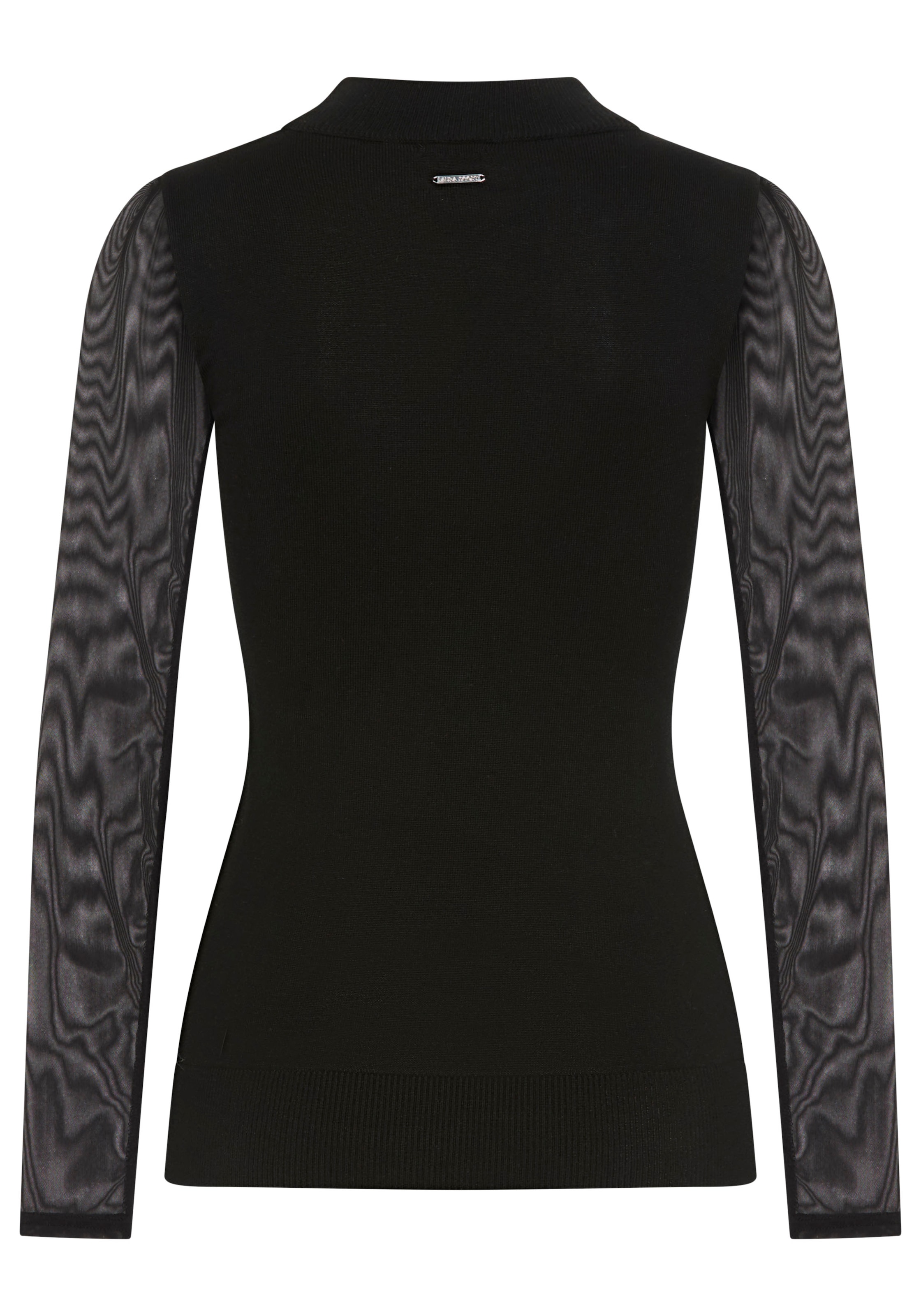 Laura Scott Stehkragenpullover, in enger Passform mit Mesh - NEUE KOLLEKTION