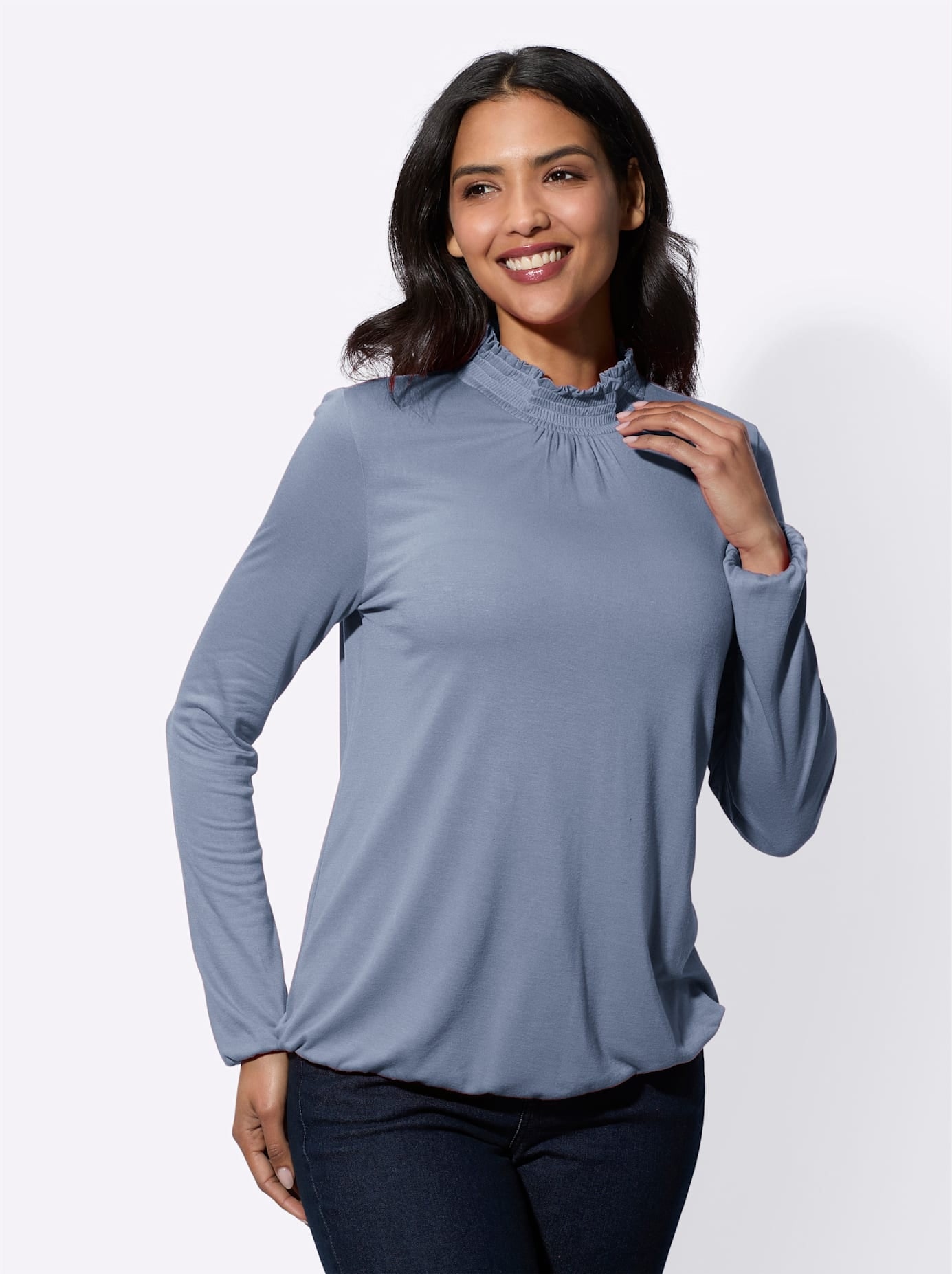 Classic Basics Stehkragenshirt "Stehkragen-Shirt" 1 Stk. tlg. günstig online kaufen