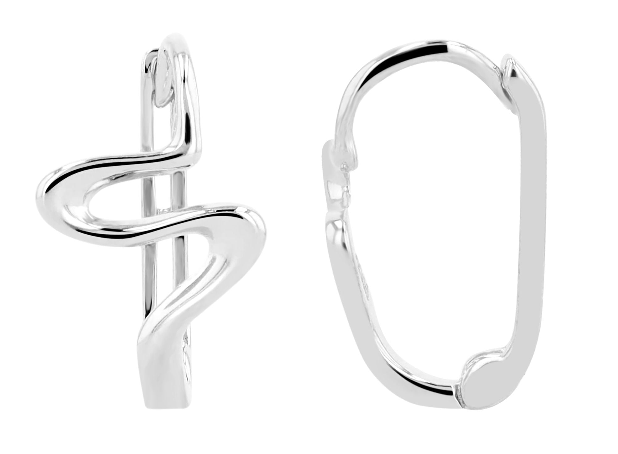 Adelia´s Klappcreolen »Damen Ohrringe – Klappcreole aus 925 Silber« Ideal zum Verschenken – schlicht und stilvoll