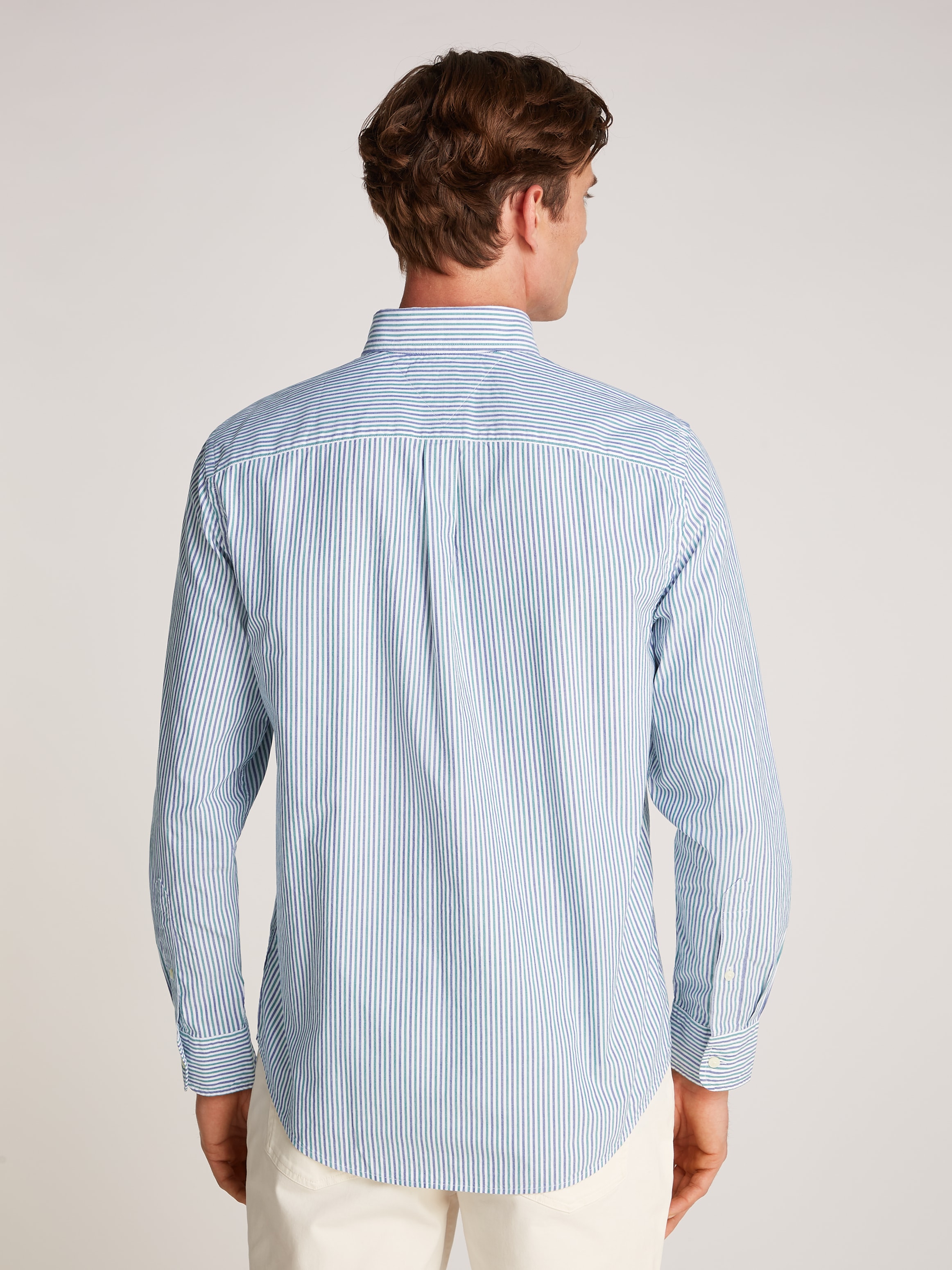 Tommy Hilfiger Langarmhemd »FLEX POPLIN CLASSIC STP RF SHIRT«, mit Sreifenmuster