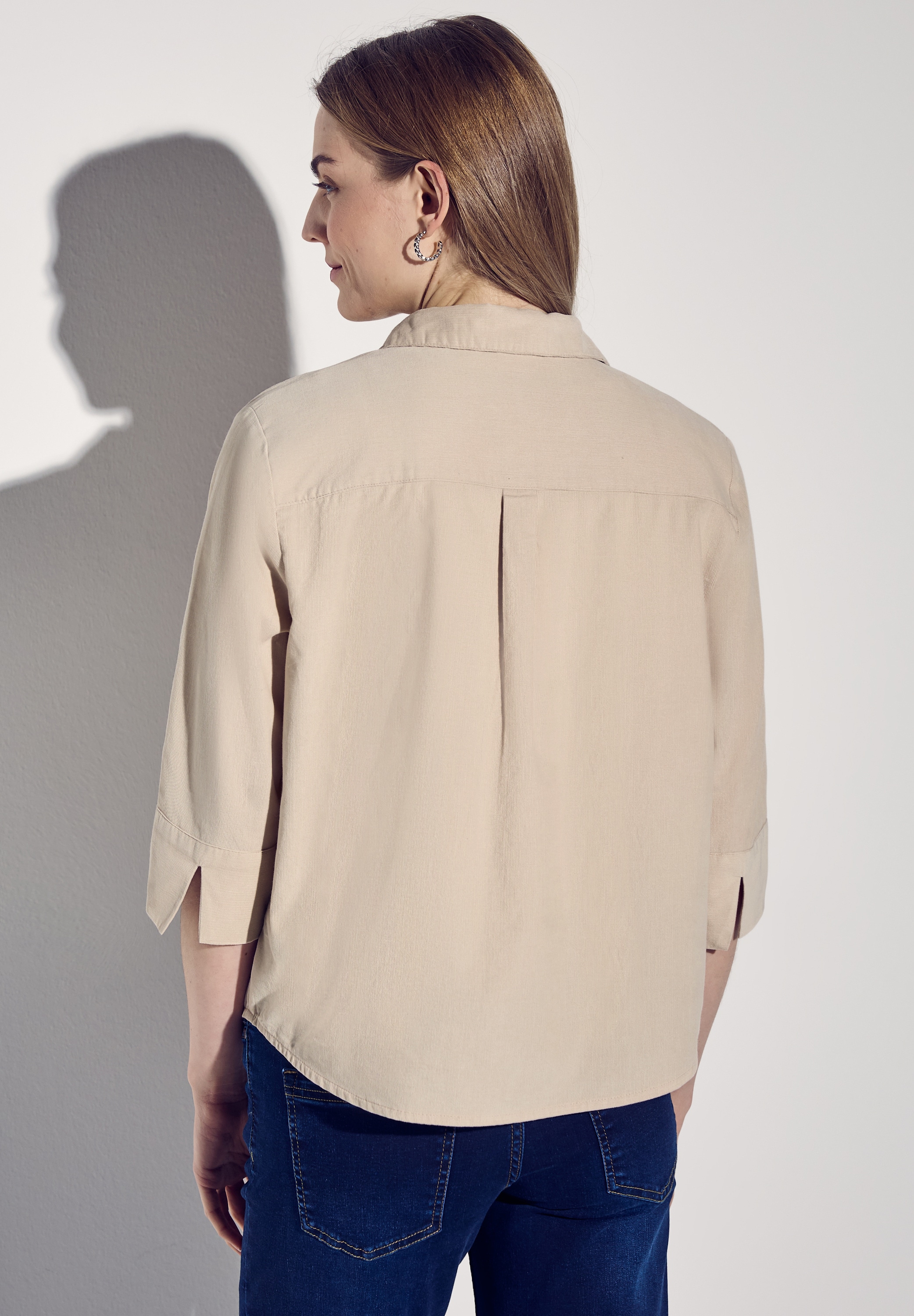 STREET ONE Hemdbluse, aus reiner Baumwolle