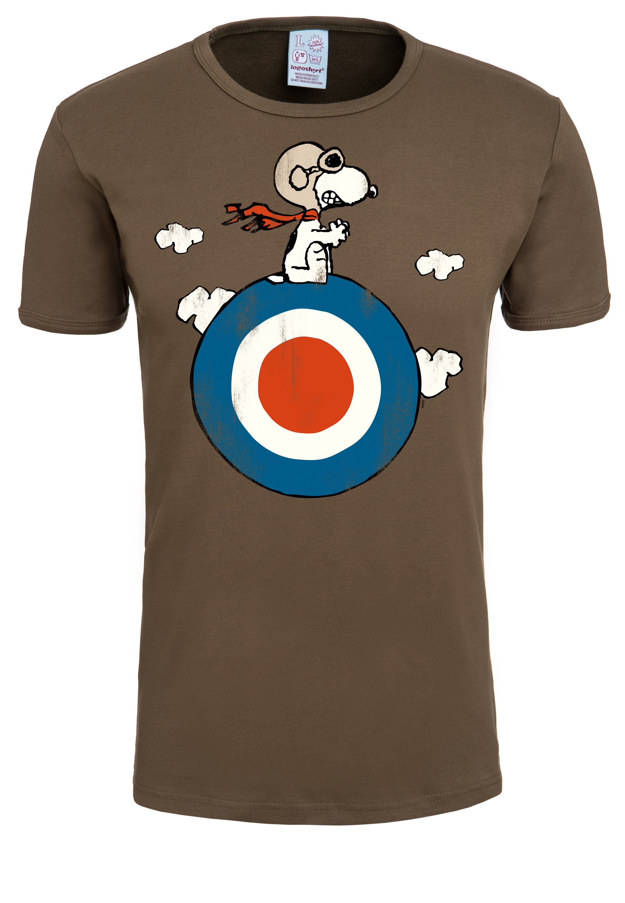 LOGOSHIRT T-Shirt »Peanuts - Snoopy Pilot«, mit lizenziertem Print