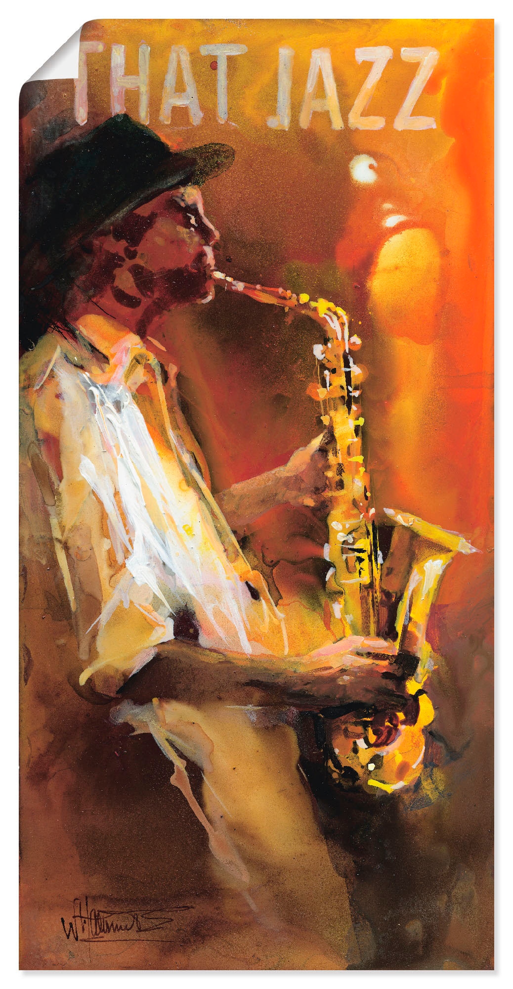 Artland Wandbild »Jazz«, Musiker, (1 St.), als Leinwandbild, Wandaufkleber  oder Poster in versch. Größen kaufen | BAUR
