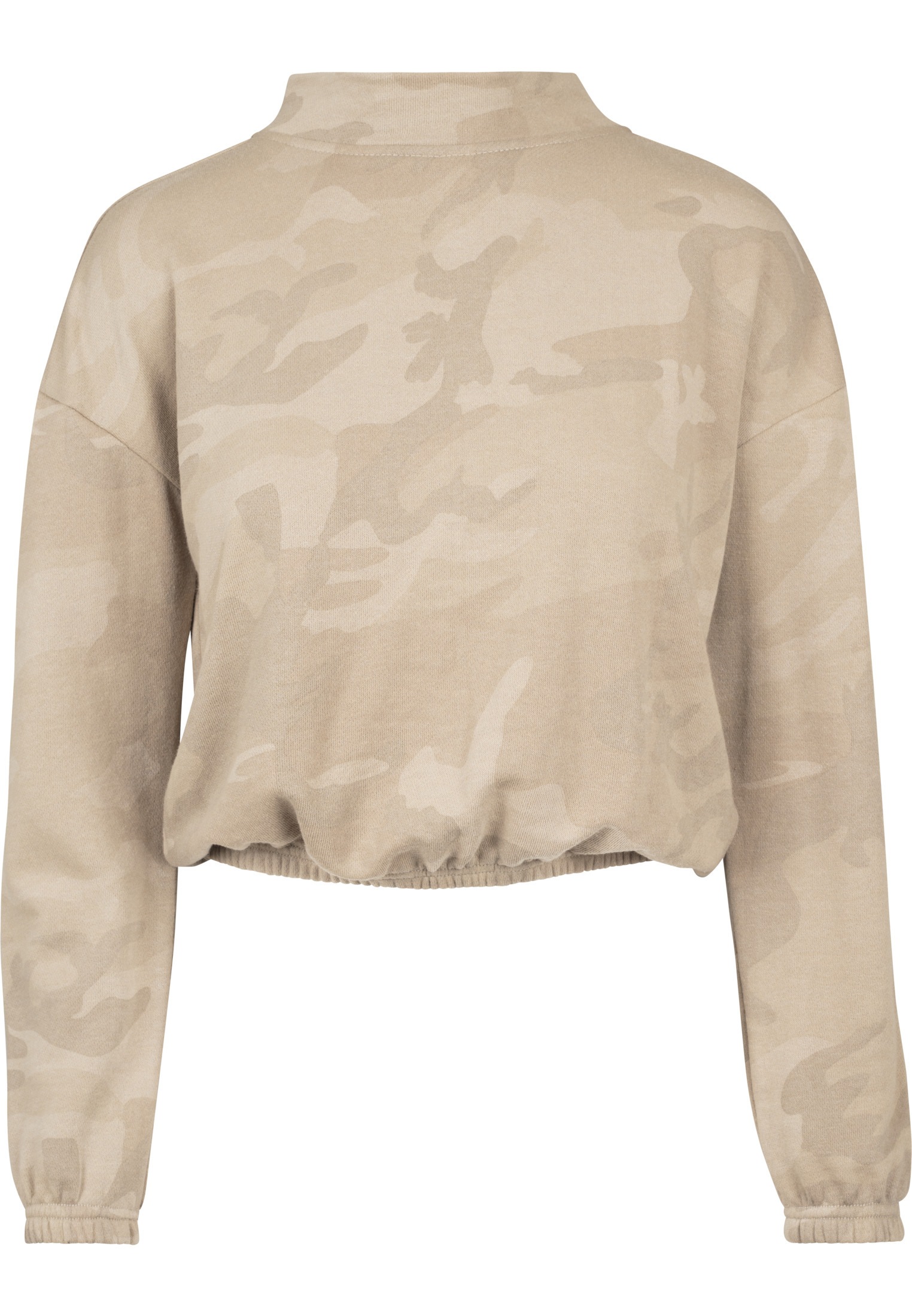 URBAN CLASSICS Sweatshirt »Urban Classics Damen Ladies Camo Turtleneck Crew«, (1 tlg.)