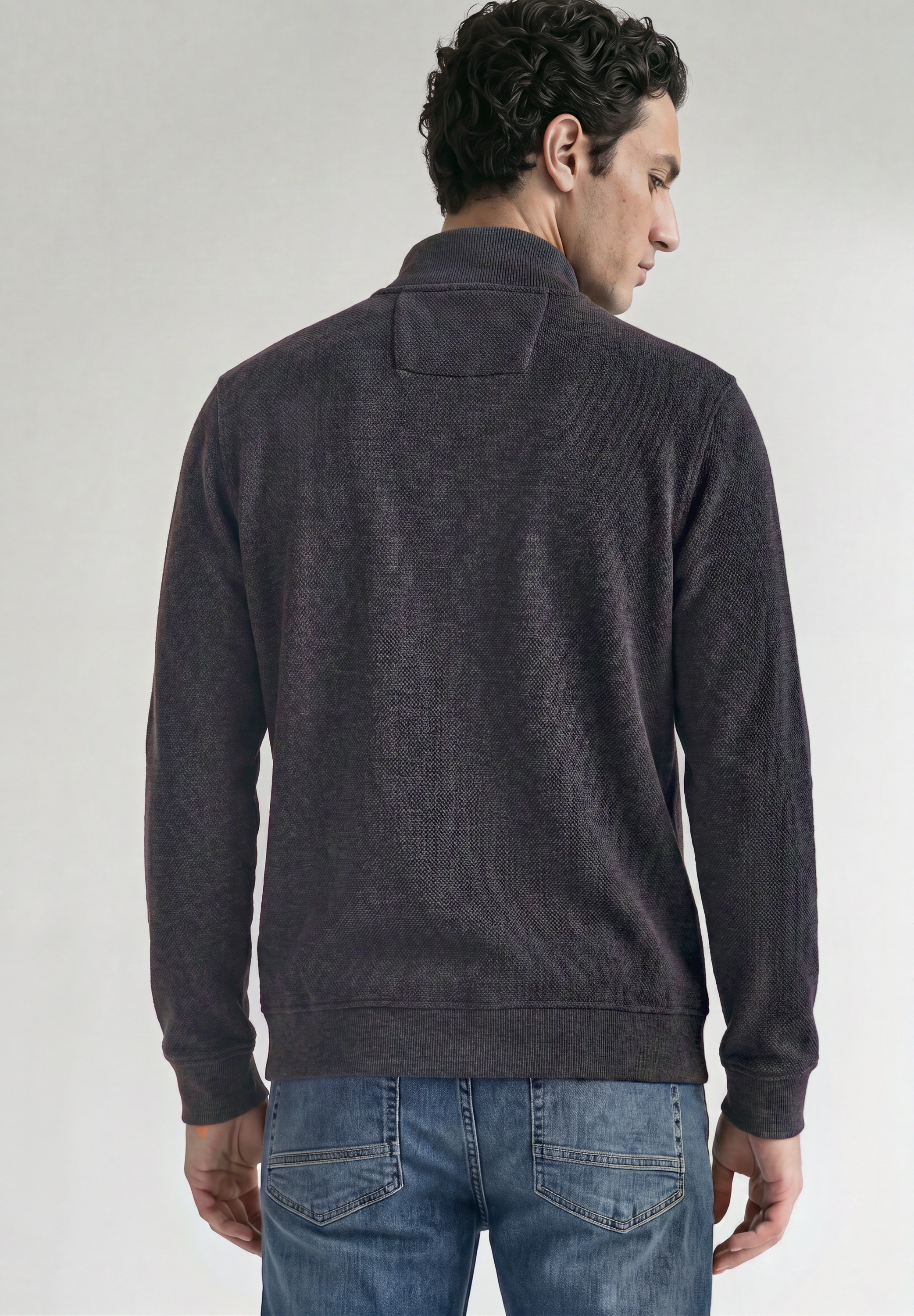STREET ONE MEN Sweatshirt , mit Stehkragen
