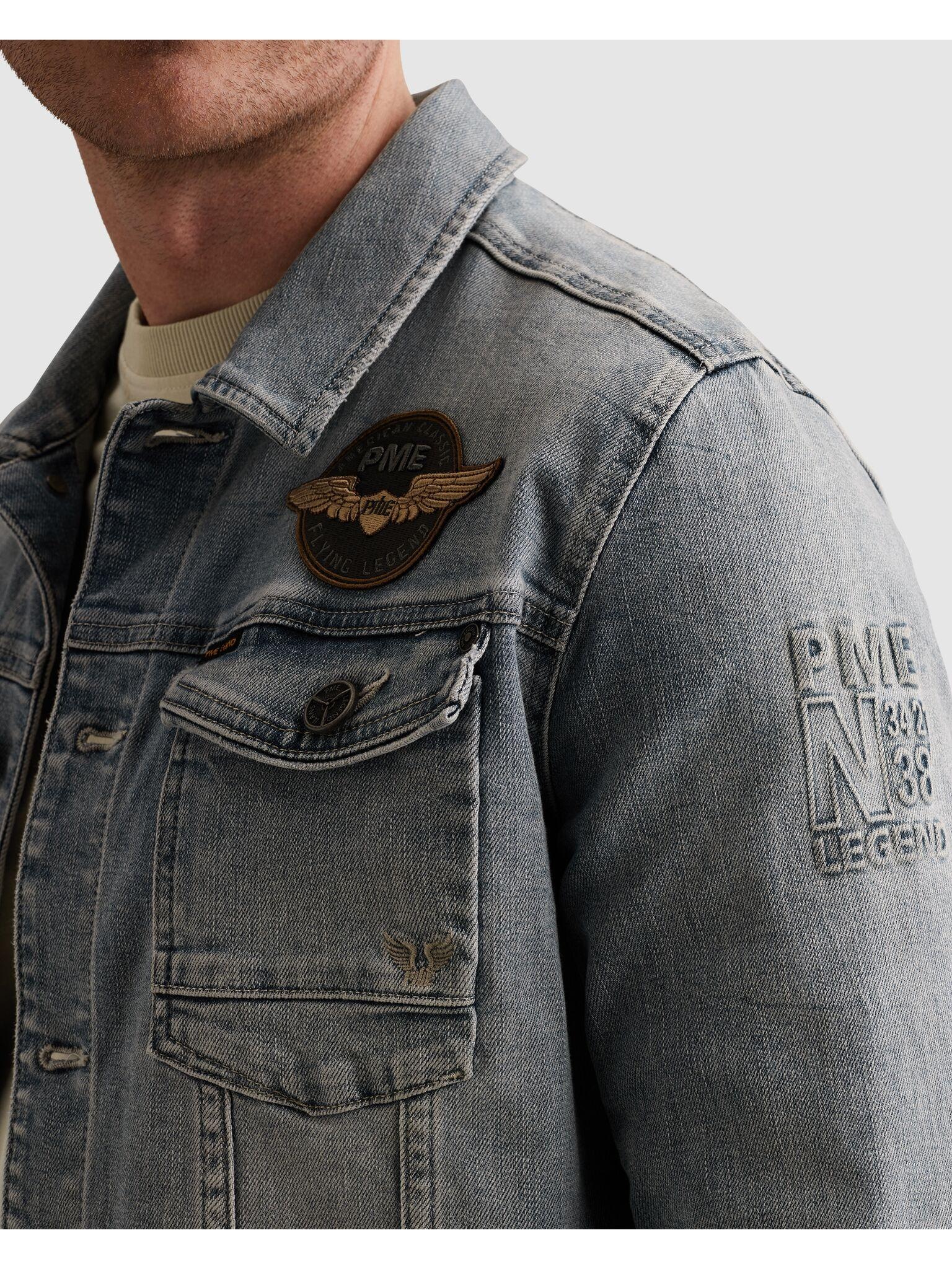 Thumbnail - PME LEGEND Jeansjacke mit Logo Stickereien