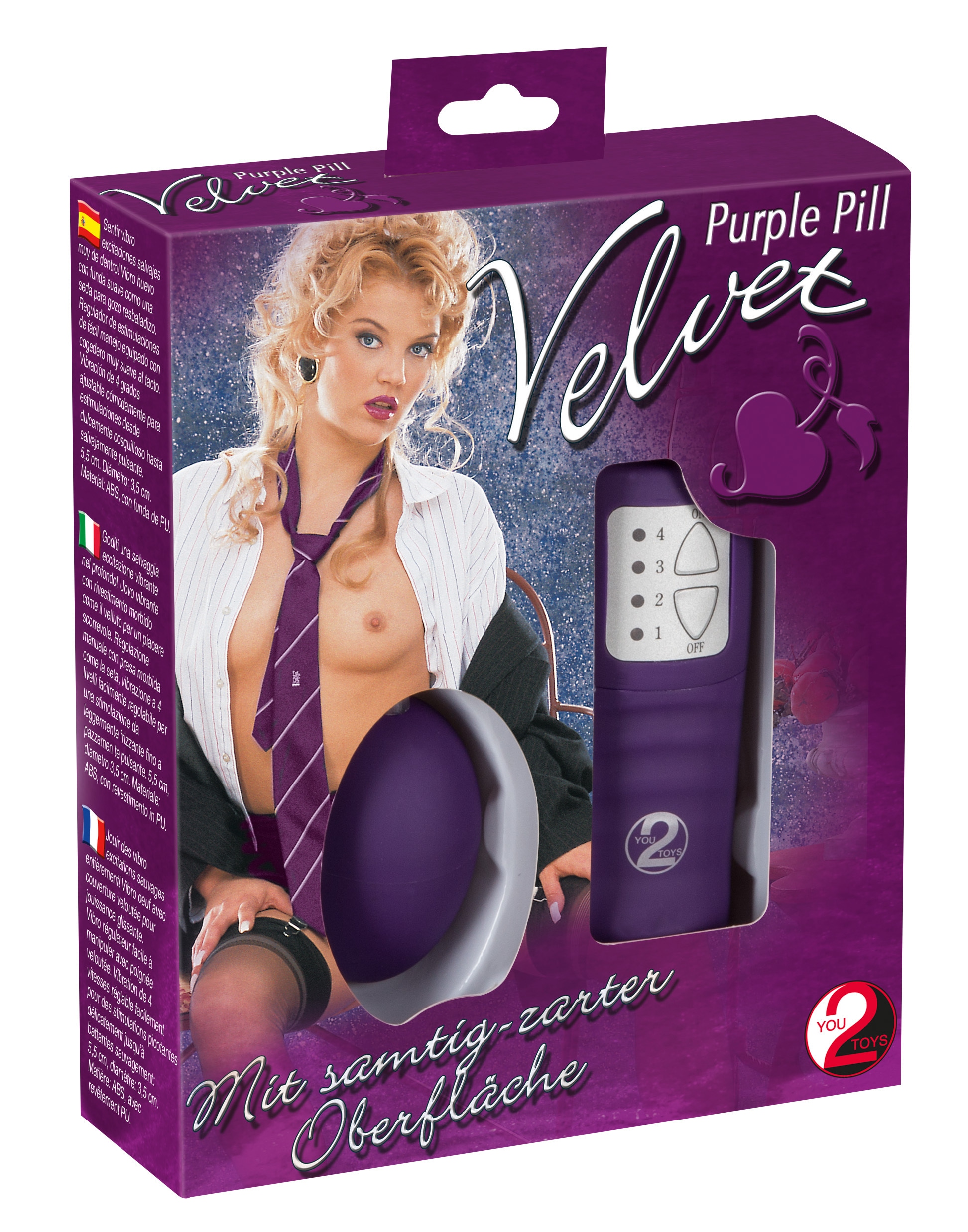 You2Toys Liebeskugeln »Vibro-Ei Velvet Purple Pill«