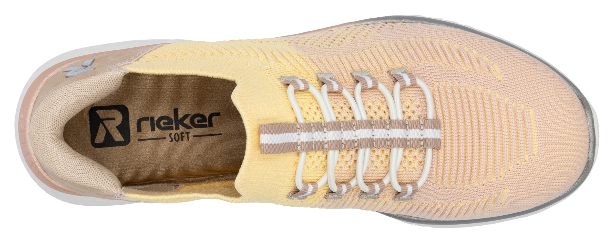 RIEKER Sport Slip-On Sneaker »Ready2GO«, Halbschuh, Freizeitschuh, Slipper mit MemoSoft-Innensohle