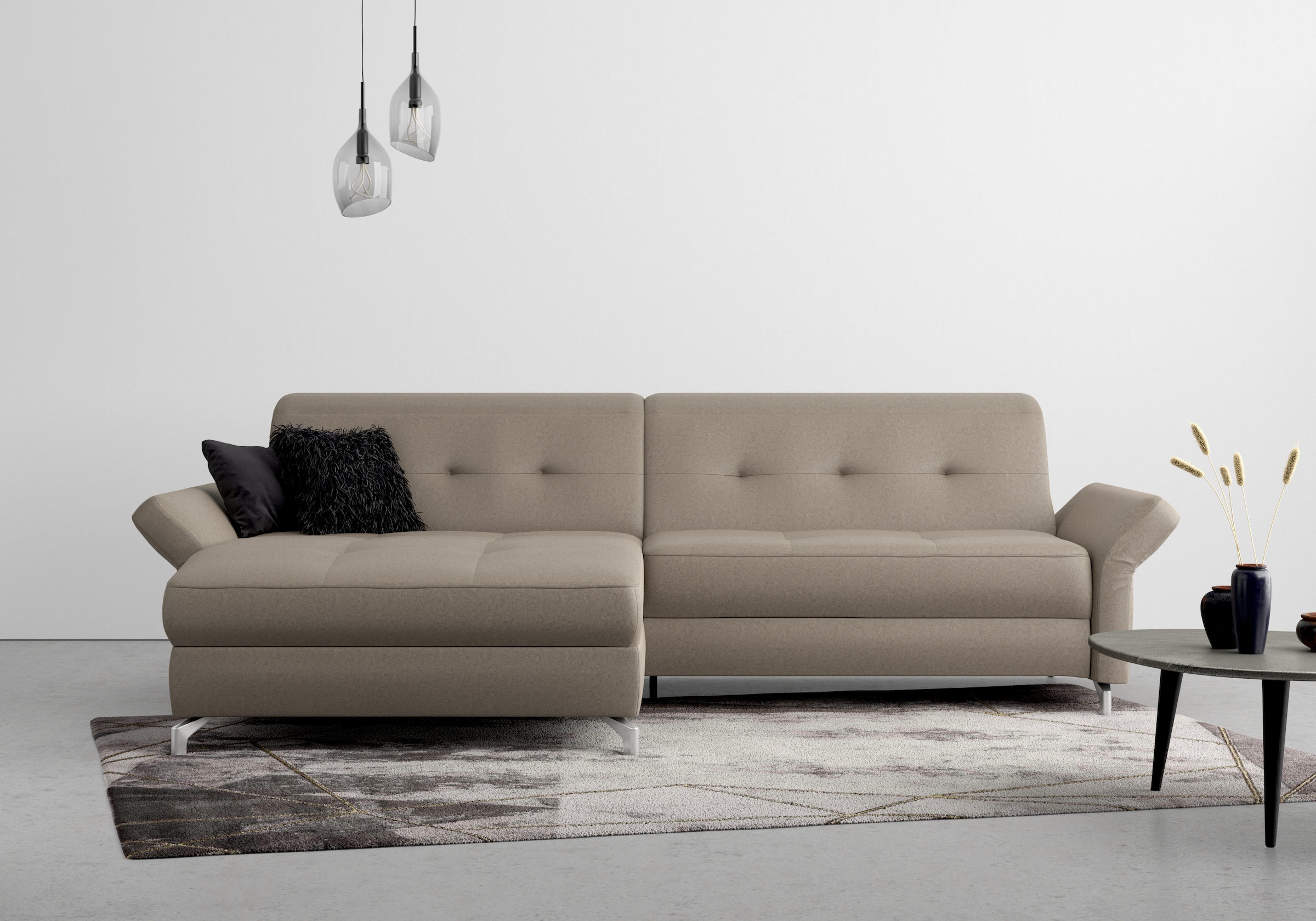 INOSIGN Ecksofa "Maredo L-Form" Federkern, wahlweise auch mit Kopfteil- und günstig online kaufen