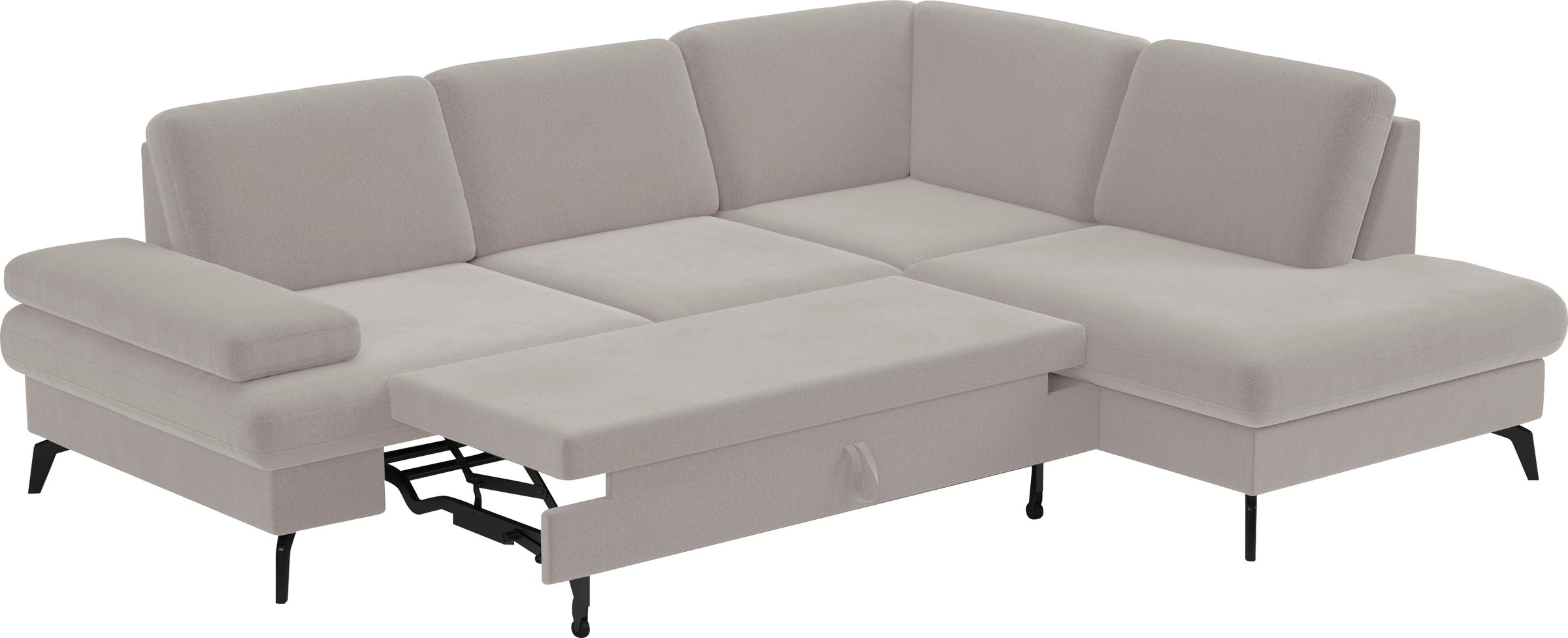 sit&more Ecksofa »Morris L-Form, inkl. Sitztiefenverstellung«, wahlweise mit Armteilverstellung, Bettfunktion & Bettkasten