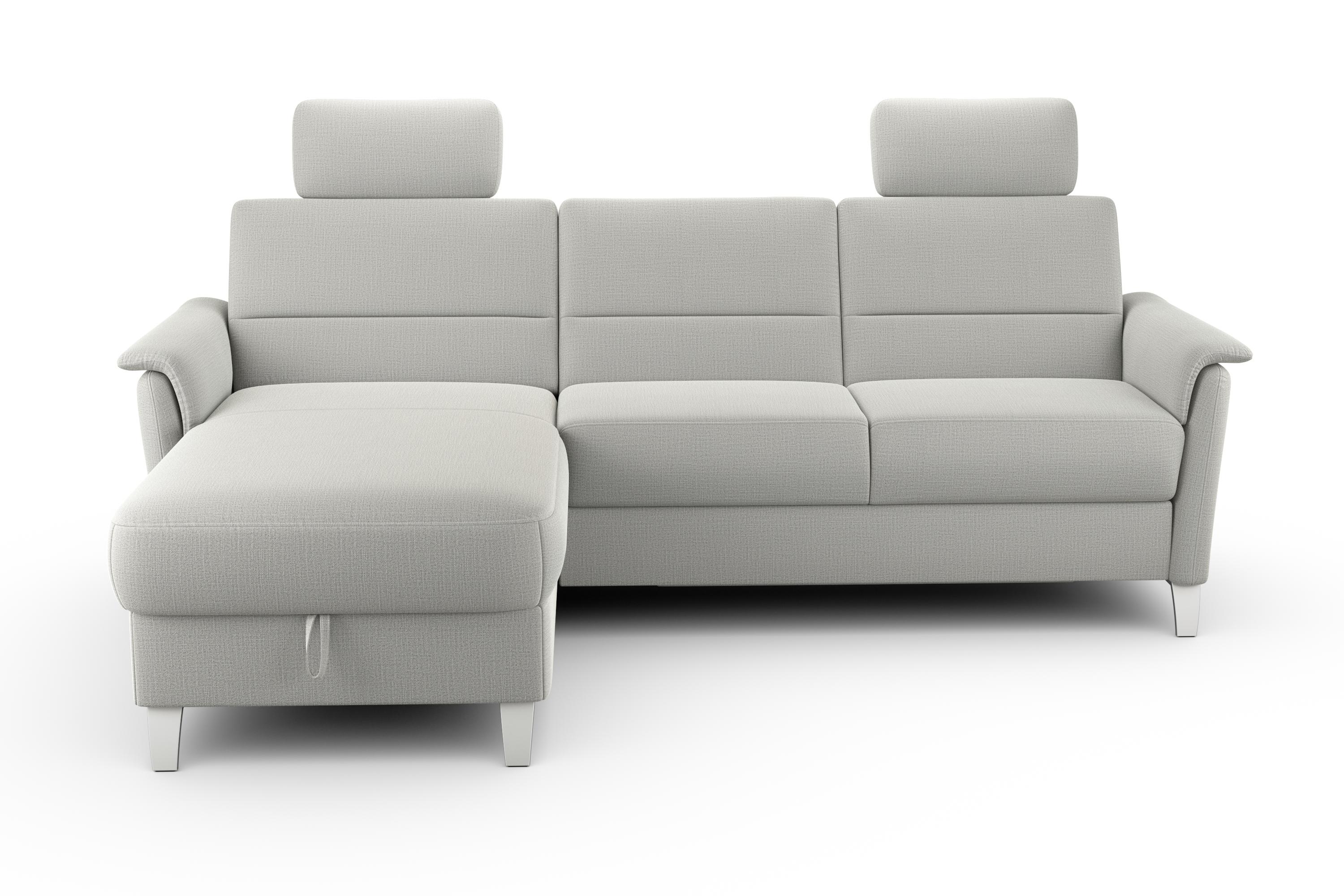 sit&more Ecksofa "Palmera L-Form, B: 244 cm" optional Schlaffunktion & Bettkasten, Federkern