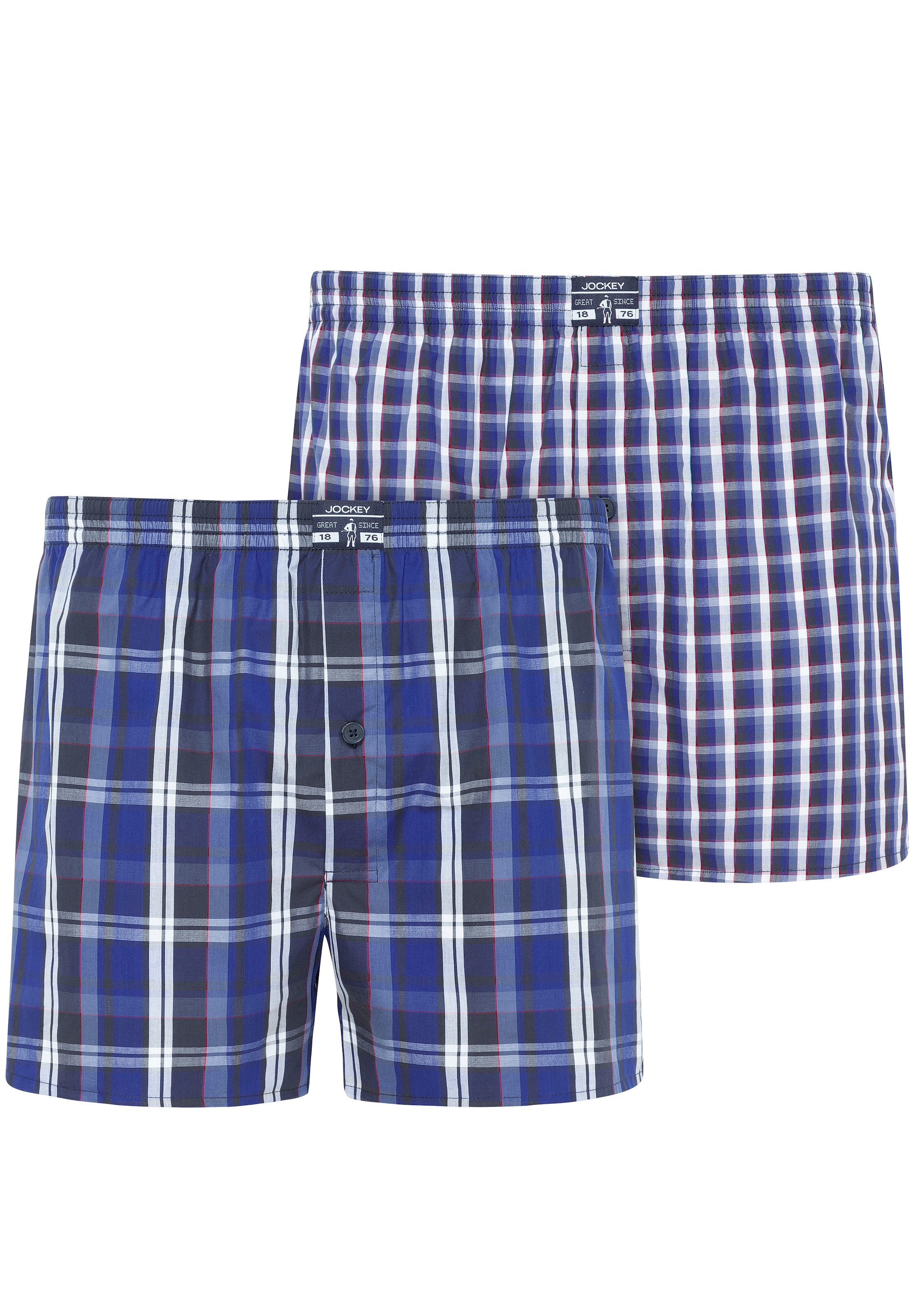 Jockey Webboxer "Everyday Striped" 2er Pack, mit Marken Weblabel am Bund günstig online kaufen