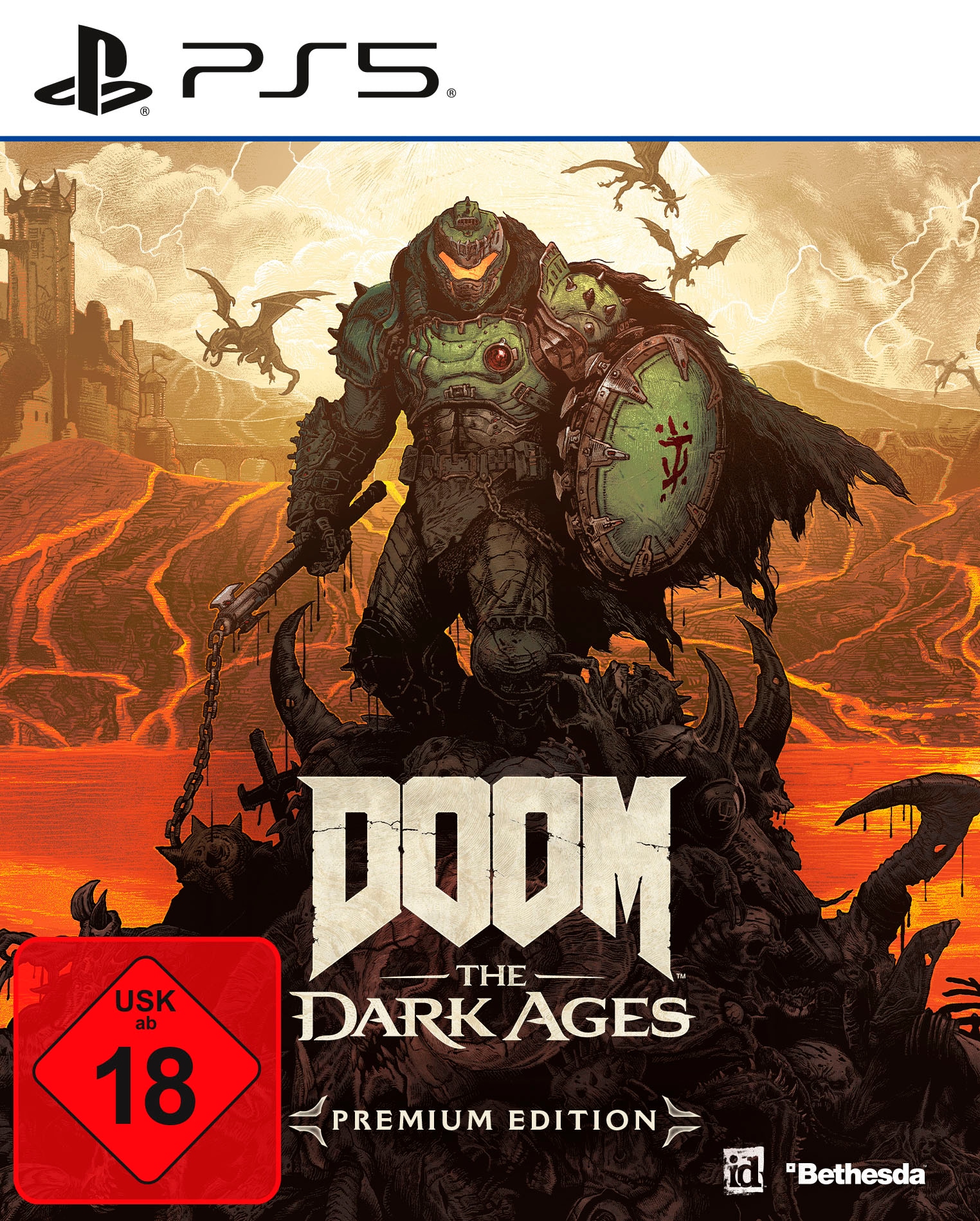 Bethesda Spielesoftware »DOOM: The Dark Ages Premium Edition«, PlayStation 5