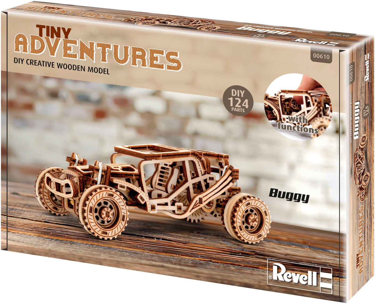 Revell® Modellbausatz »Revell Tiny Adventures, Buggy, Auto-Bausatz aus Holz,«, 1:32, Made in Europe