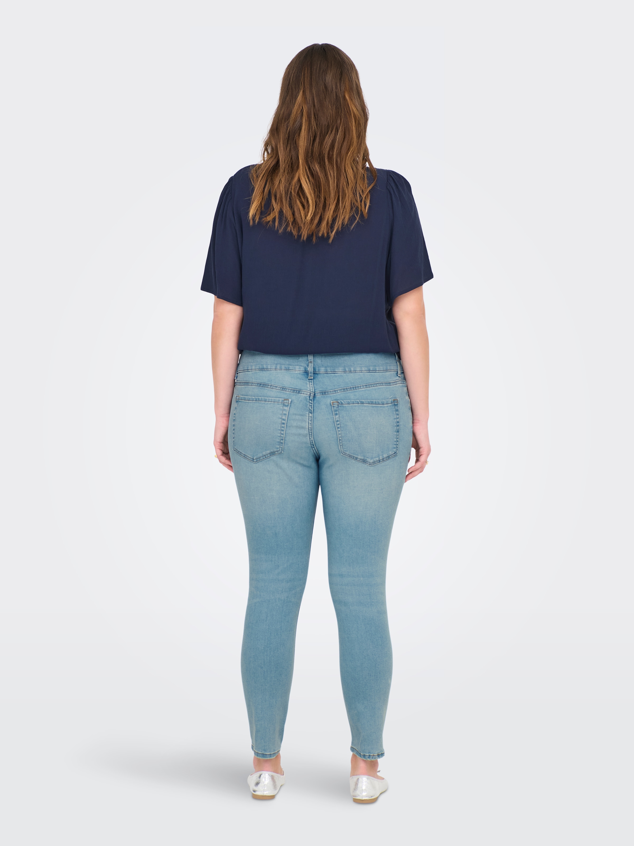 ONLY CARMAKOMA High-waist-Jeans »CARANNA HW SKINNY ANK DNM ANA NOOS«