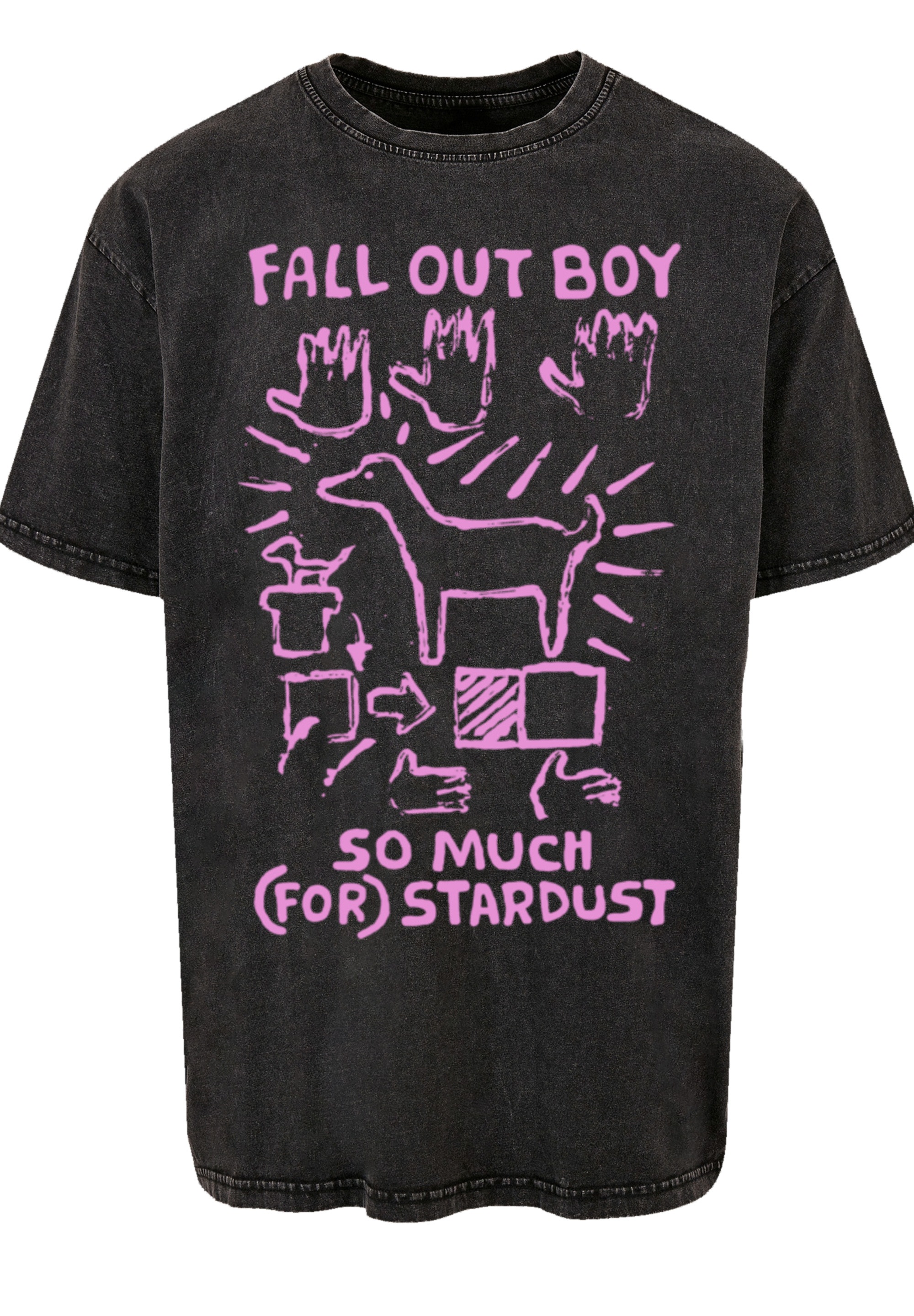 F4NT4STIC T-Shirt »Fall Out Boy Pink Dog So Much Stardust«, Premium Qualität