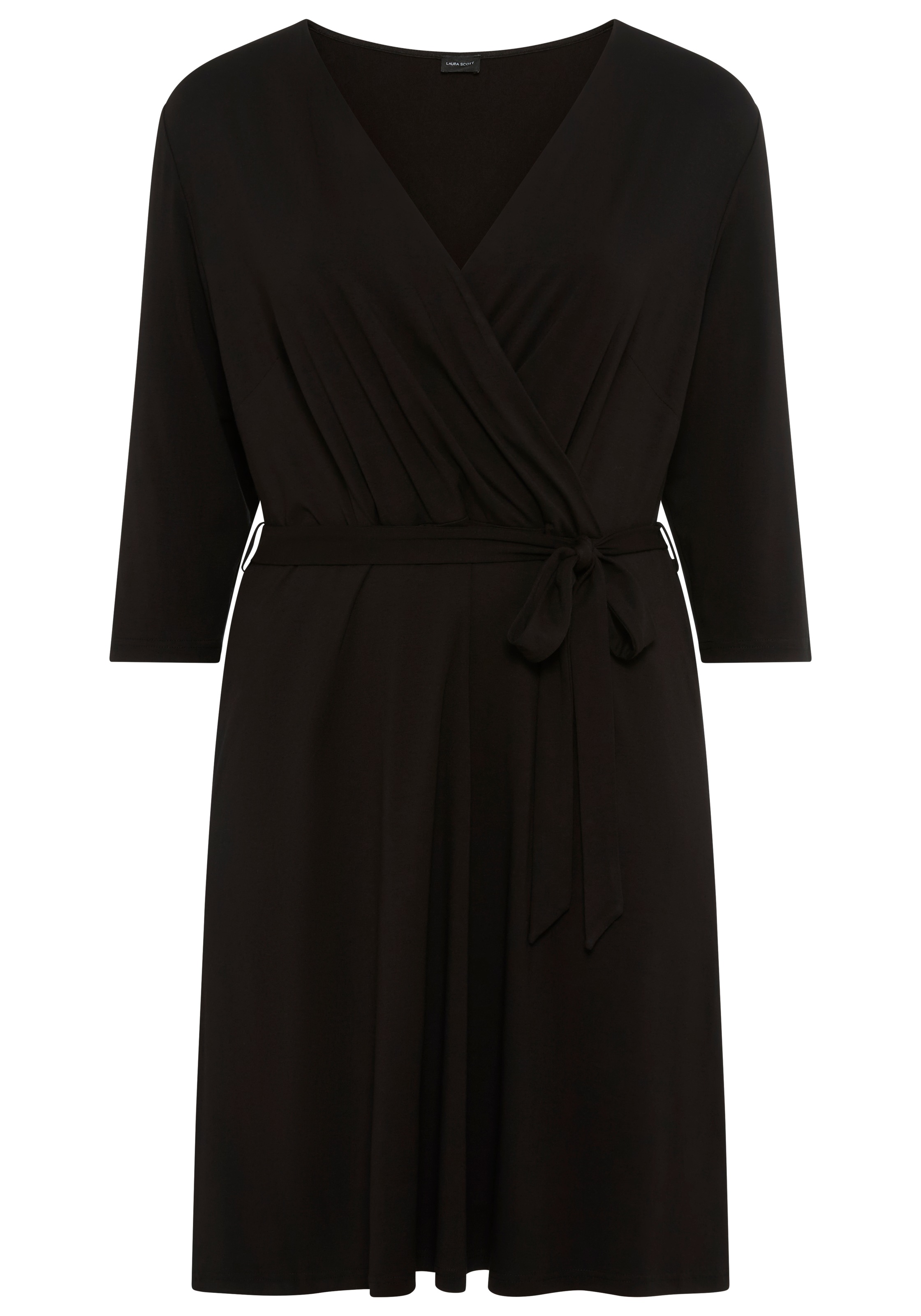 Laura Scott CURVE Jerseykleid, mit femininer Wickeloptik - GROSSE GRÖSSE