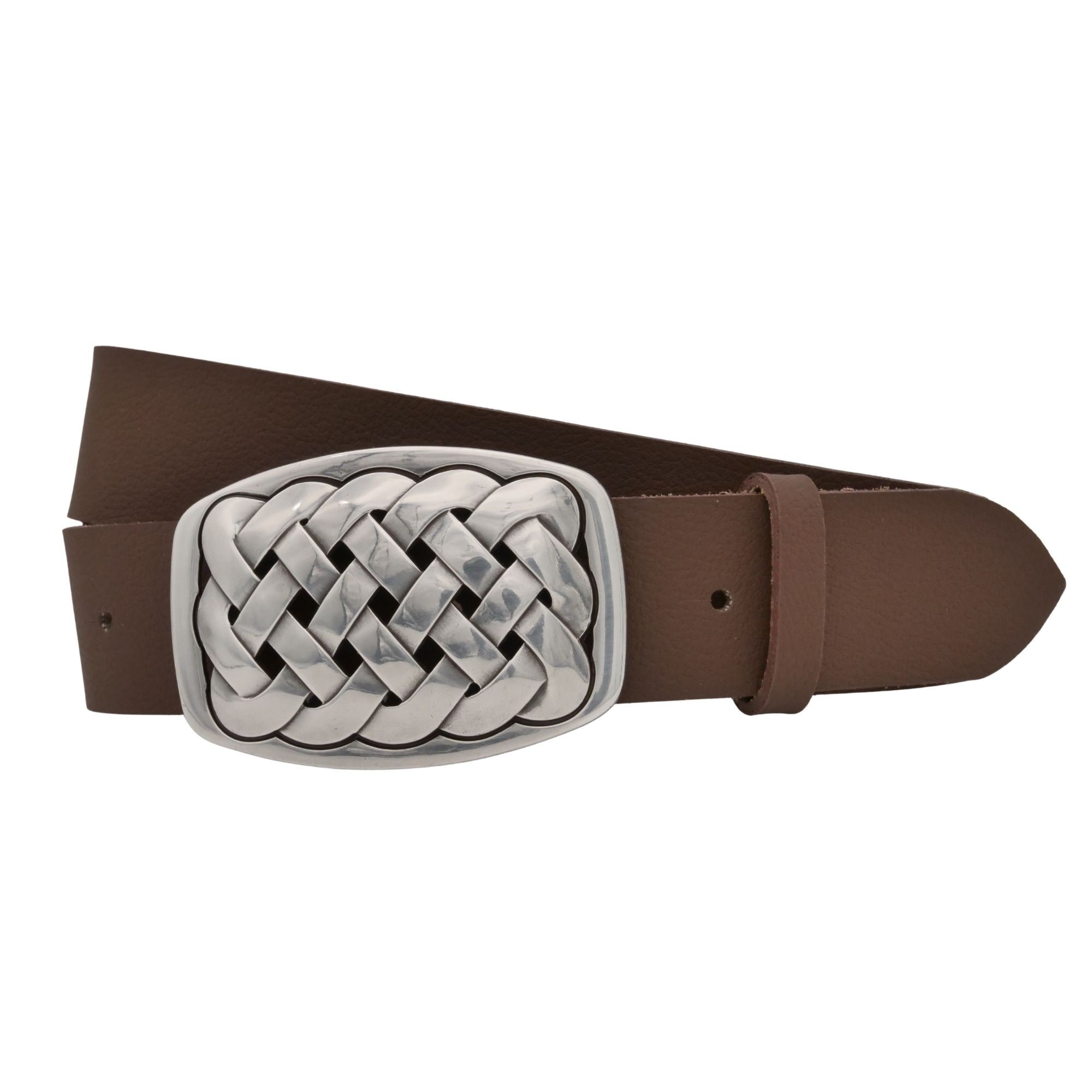 AnnaMatoni Ledergürtel »AnnaMatoni AnnaMatoni Damen Gürtel Echtleder 4cm mit silberner«