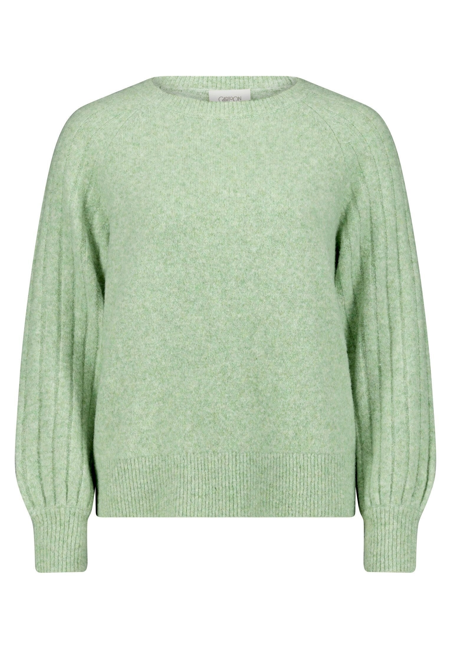 Cartoon Strickpullover »Damen mit Rundhalsausschnitt« 1