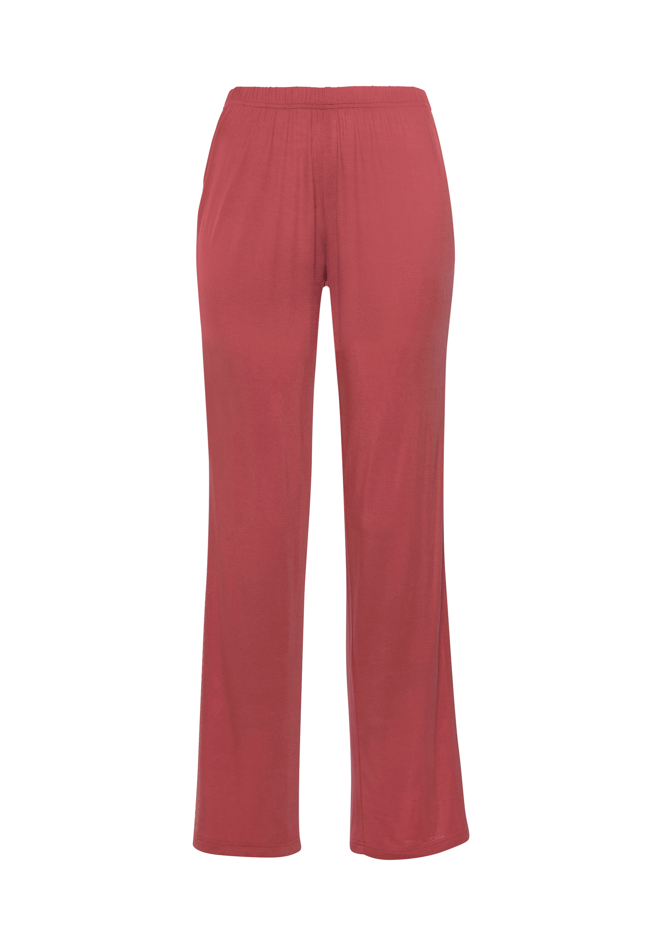 LASCANA Pyjamahose, mit Seitenstreifen aus transparenter Spitze