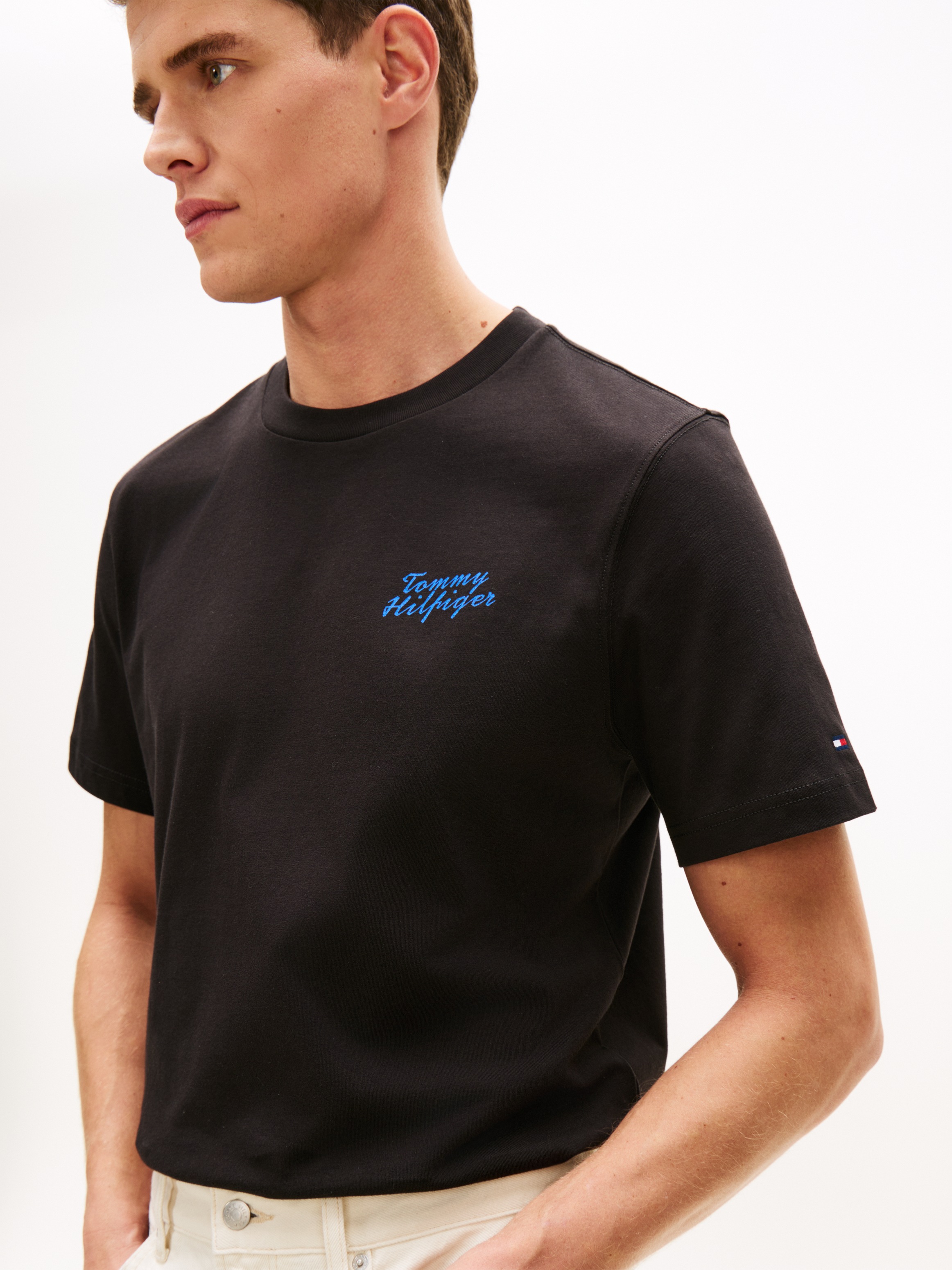 Tommy Hilfiger T-Shirt "PALM PHOTO PRINT" mit Fotoprint hinten günstig online kaufen