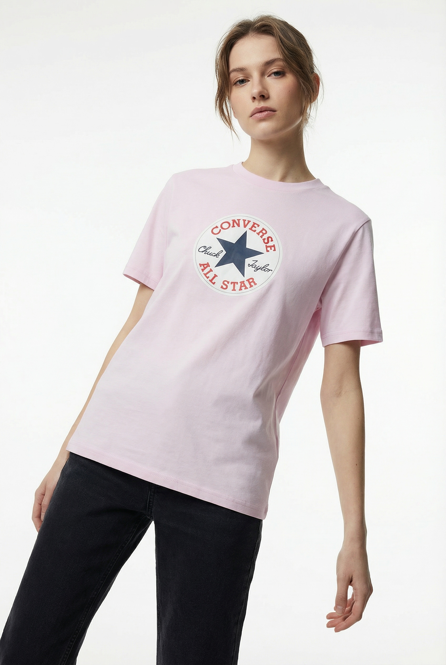 Converse T-Shirt "CHUCK PATCH TEE" Kurzarm, aus Baumwolle, in den Größen XS bis XXL