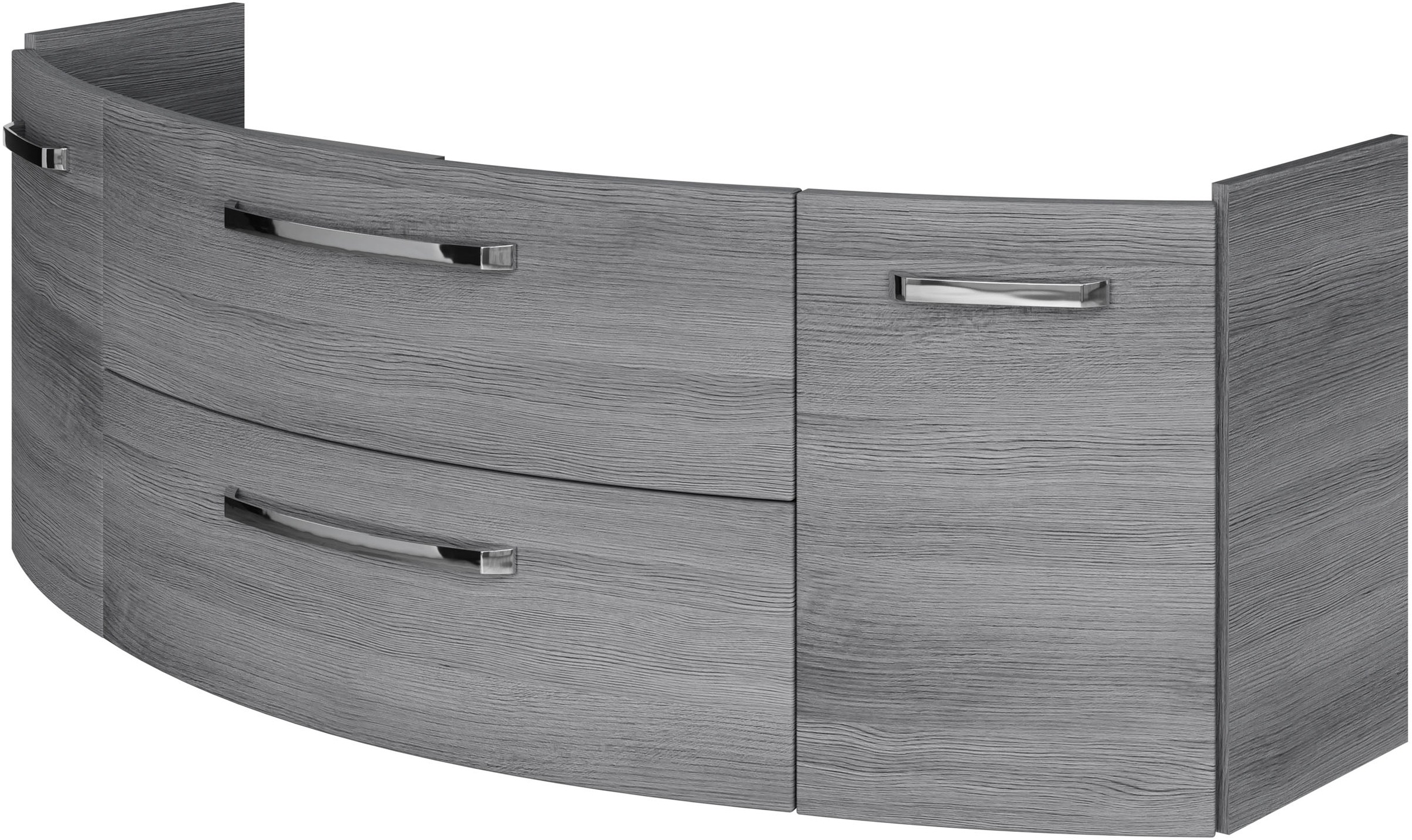 Saphir Waschtisch »Serie 4010 Keramik-Waschtisch mit Unterschrank, 144 cm breit«, Waschplatz mit 2 Türen, 2 Schubladen, Badmöbel-Set mit Waschtisch