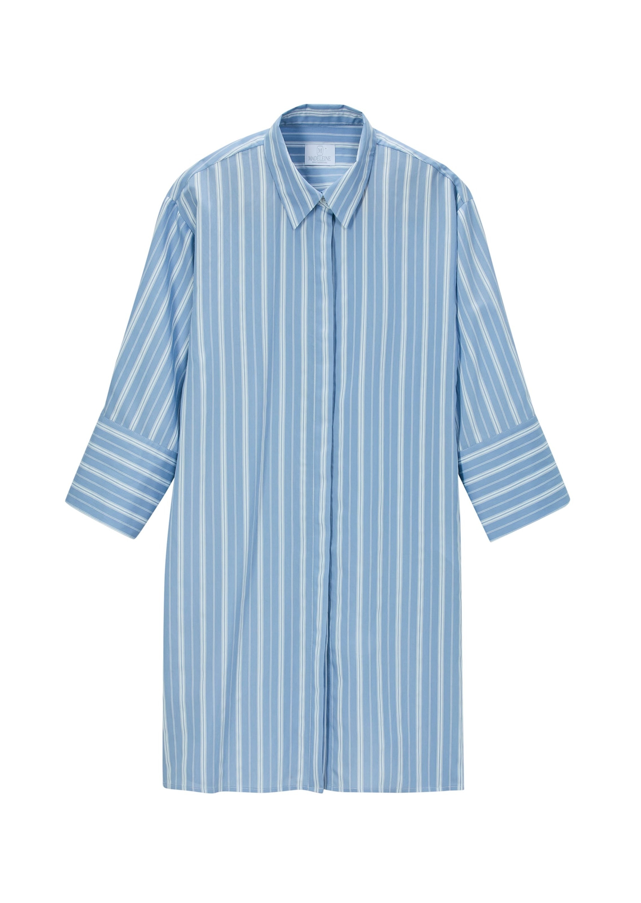MADELEINE Hemdbluse "Hemd Langes Hemd mit Webstreifen und 3/4-Ärmeln" günstig online kaufen