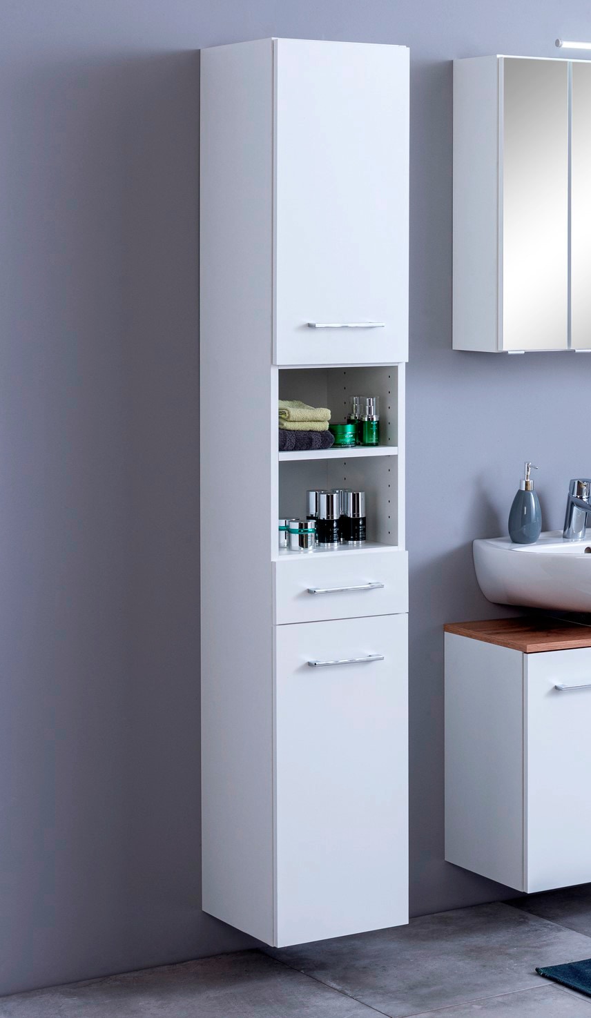 welltime Seitenschrank »Avignon« stehende und hängende Montage möglich