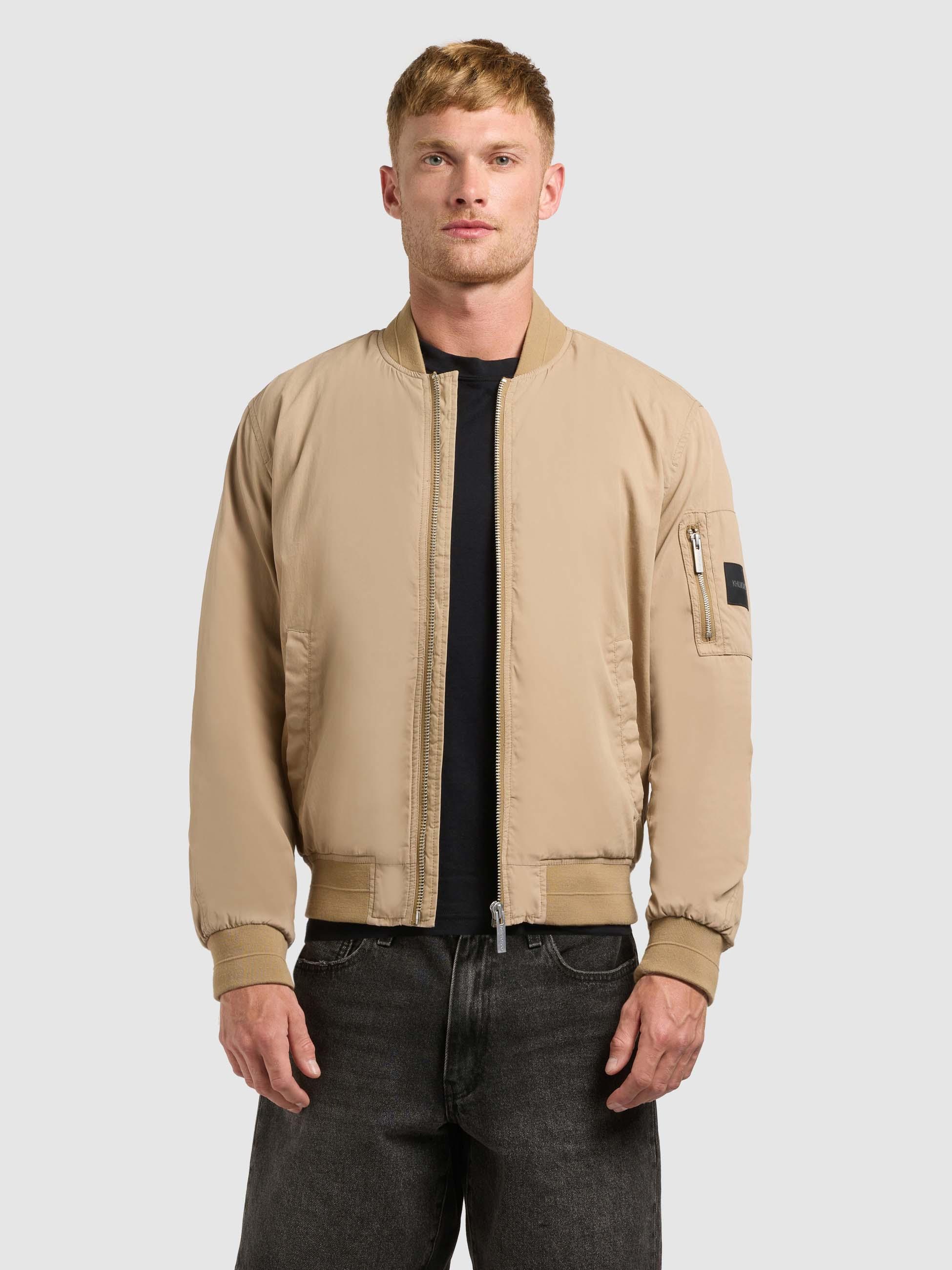 KHUJO Tawas Bomber Jacket Beige M 3