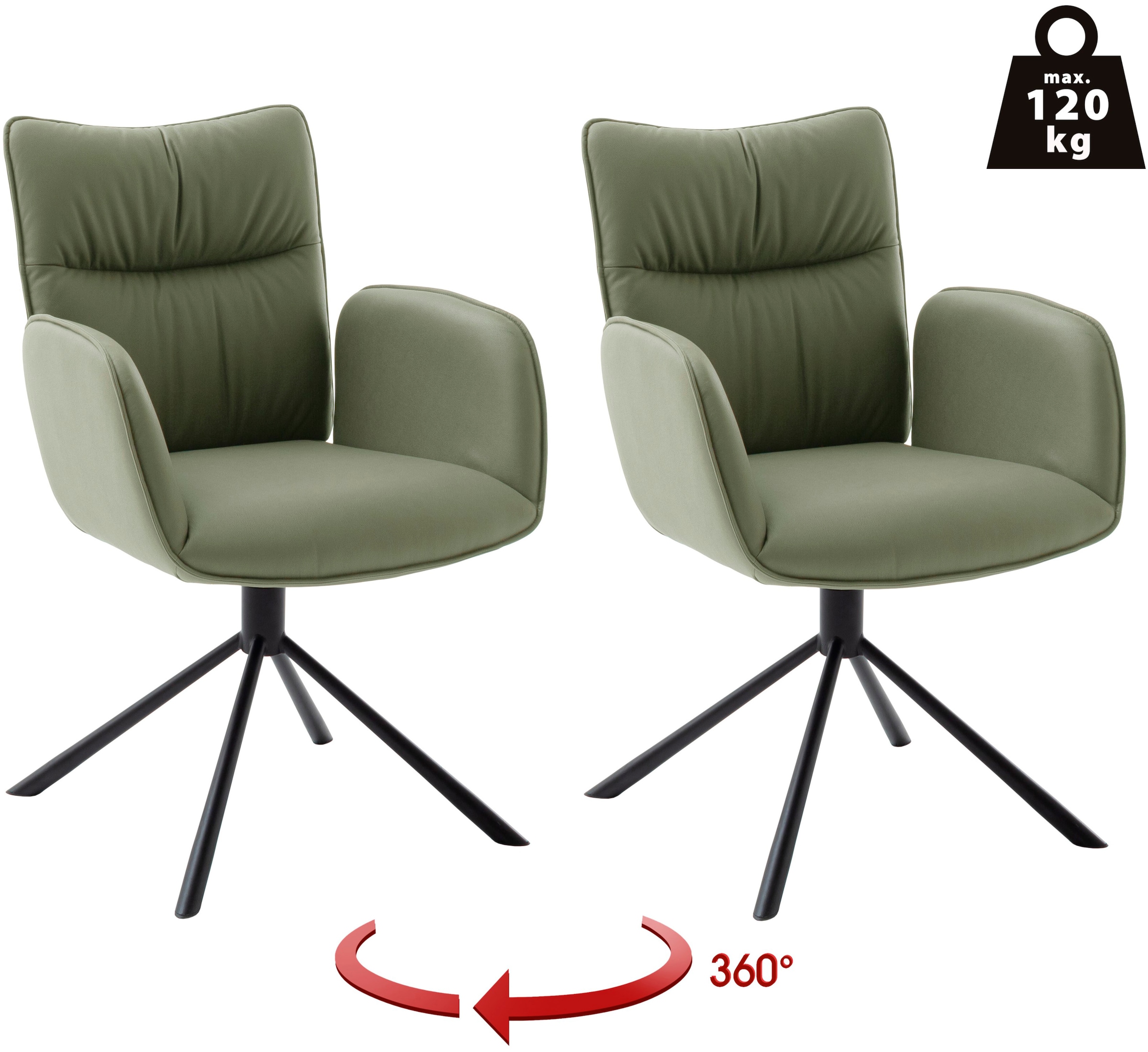 MCA furniture 4-Fußstuhl "MARIN Esszimmerstuhl (2er Set) - Stuhl" (Set) 2 S günstig online kaufen